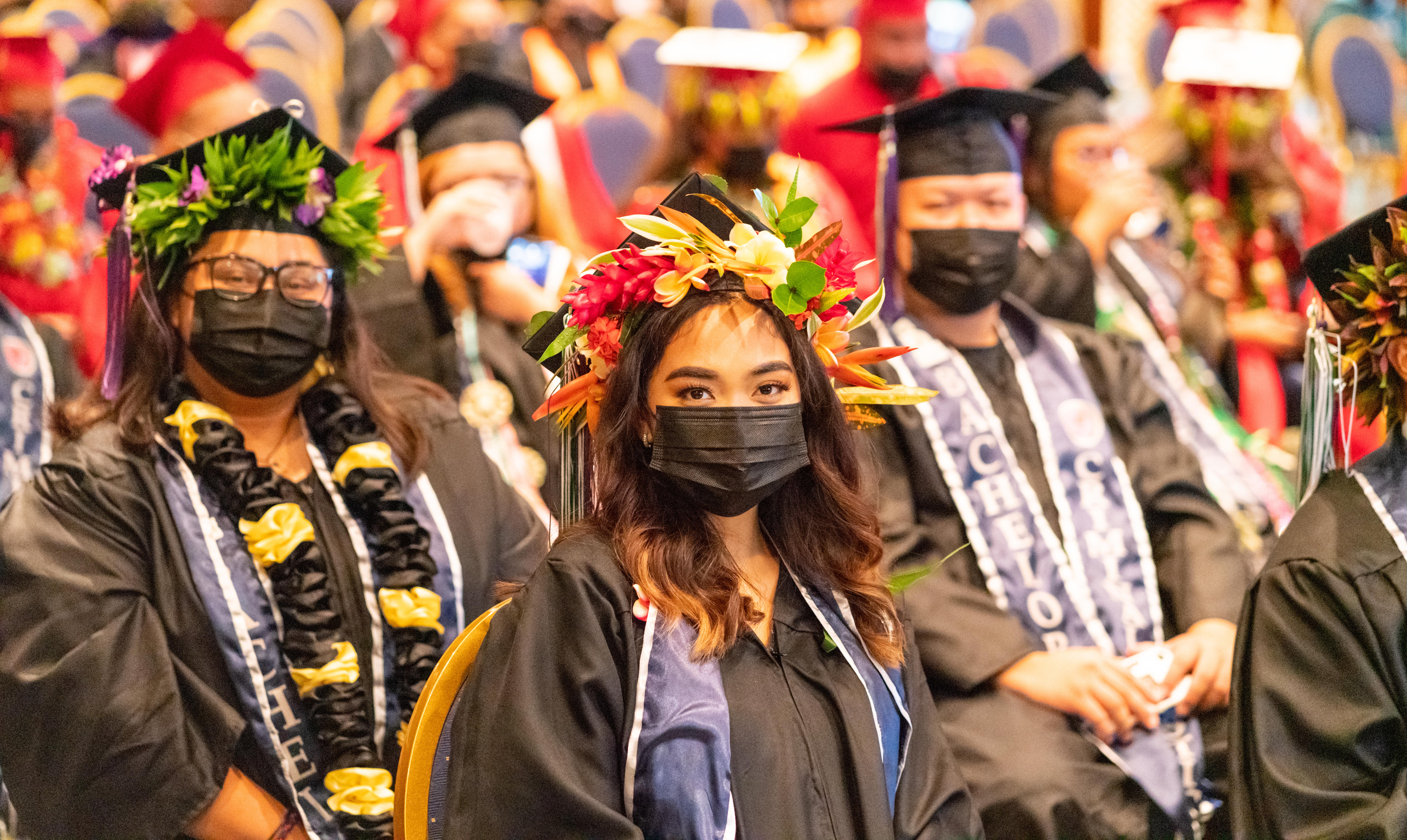 NMC's commencement exercises included the conferral of bachelor degrees for University of Guam students who were enrolled in the criminal justice program through a partnership between NMC and UOG.