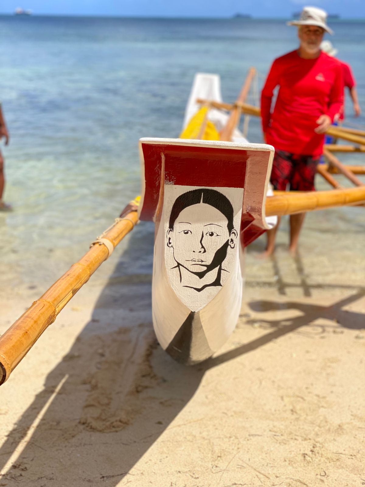 The image on the proa is based on the oldest drawing of a Chamorro.Contributed photo