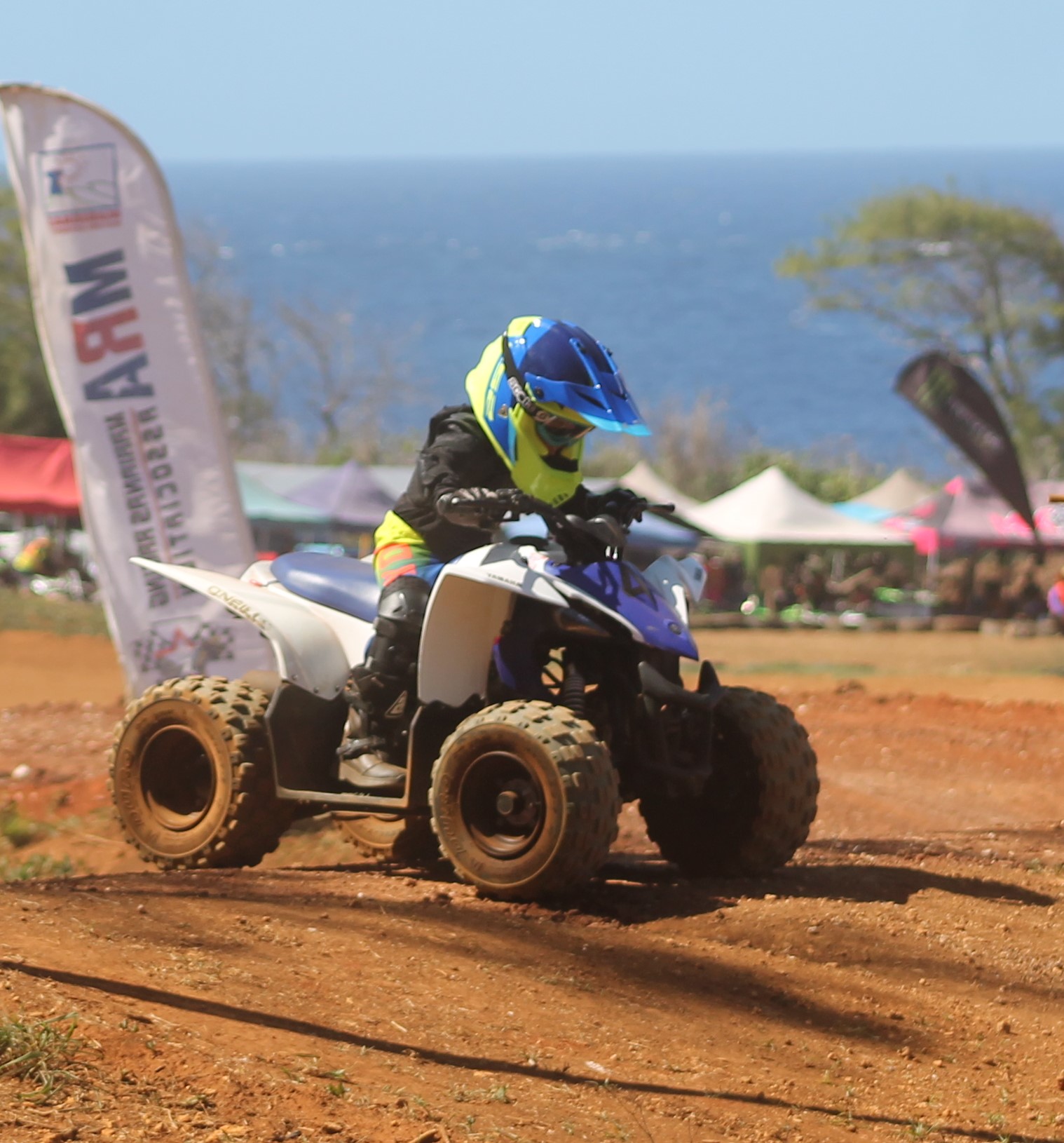 Ryan Borja takes on the rest of the Peewee ATV class.
