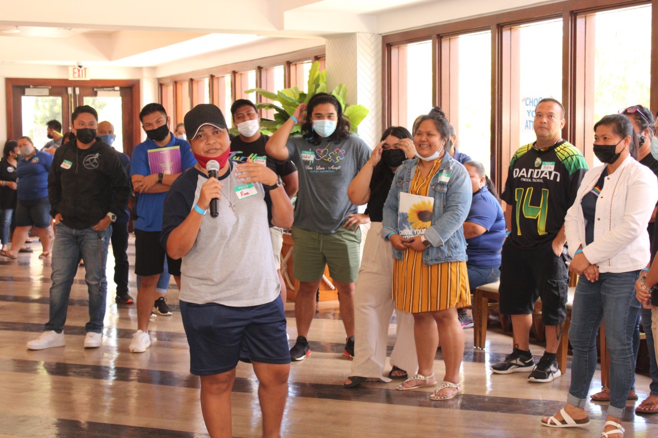 One of the group activities involved sharing and reflection.