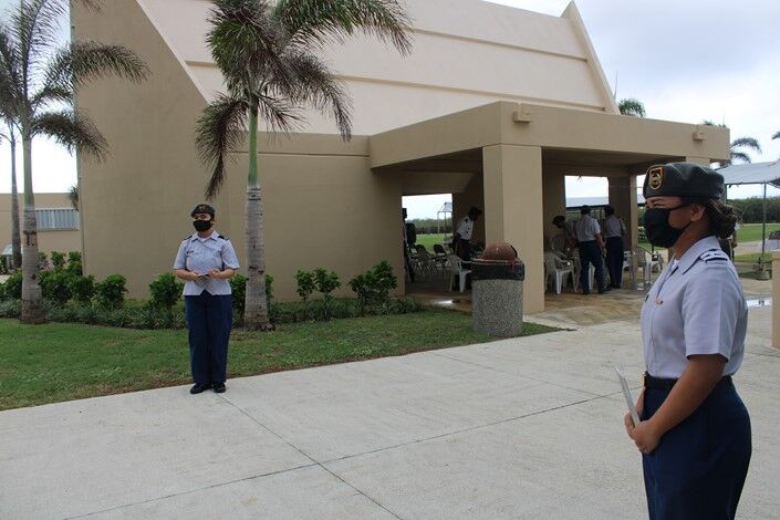 Copies of the program were distributed by the Saipan Southern High School’s Manta Ray Battalion cadets.