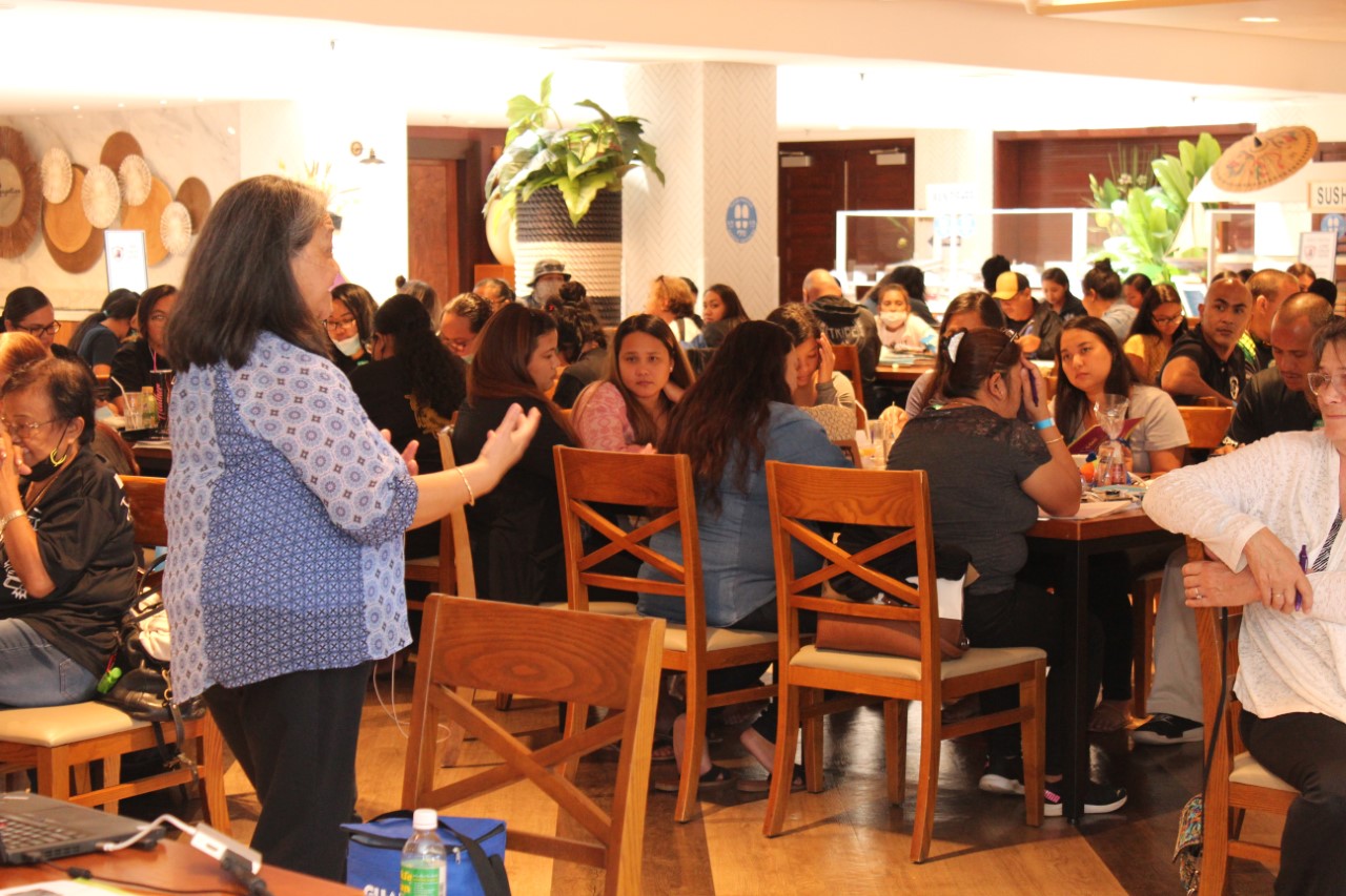 Participants listen to the presentation of UOG CEDDERS’ June De Leon.