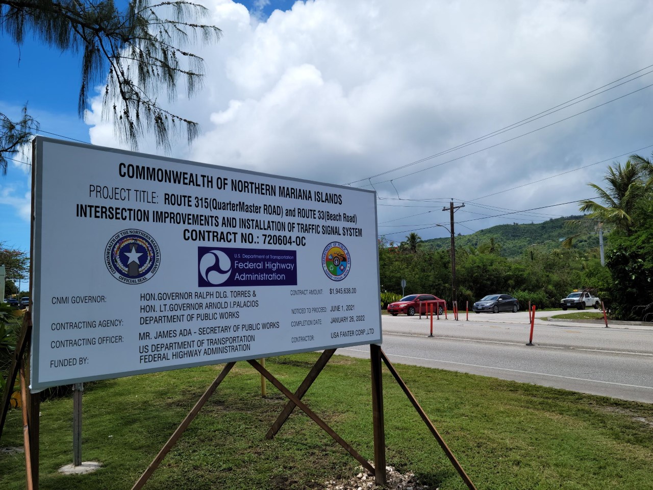 One of the busiest intersections in the CNMI is getting a facelift.