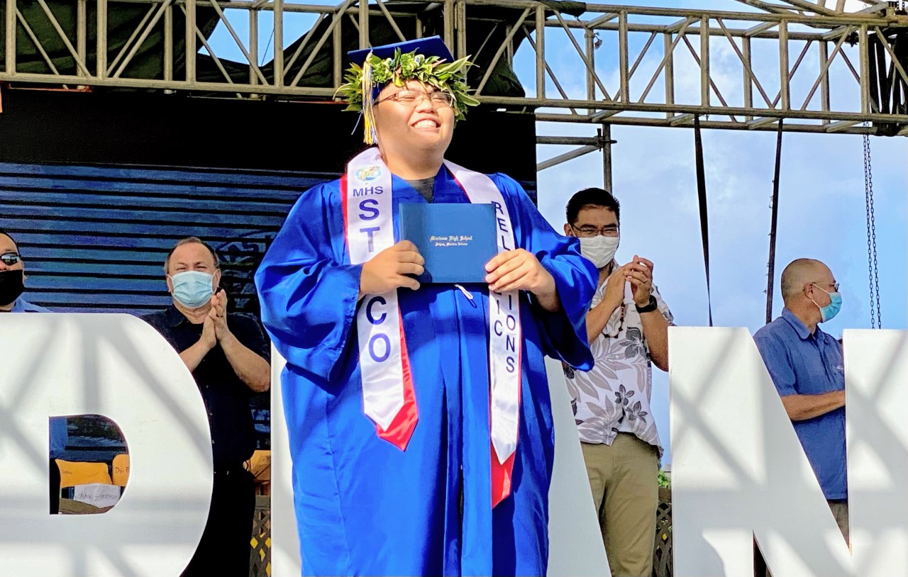  Coloma Agualin Bermudes Castro is the recipient of the Dolphin Award. 