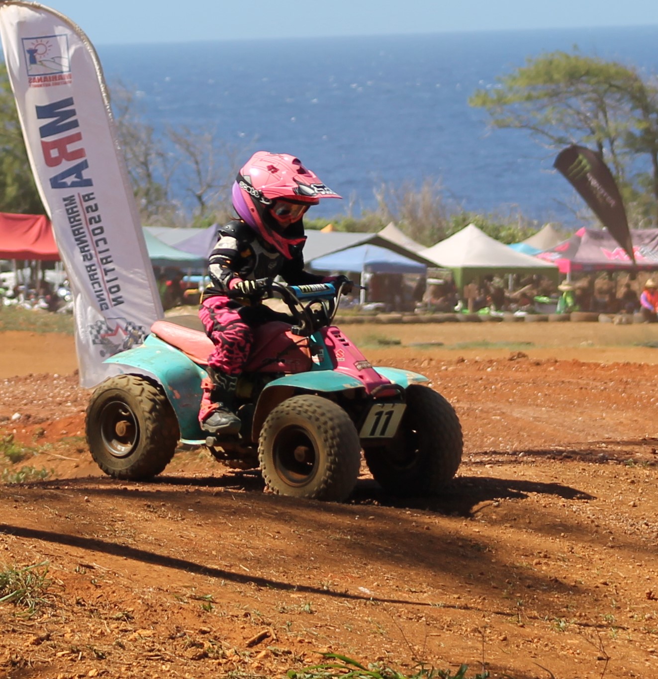 Brooklyn Susulin is about to clear a jump.