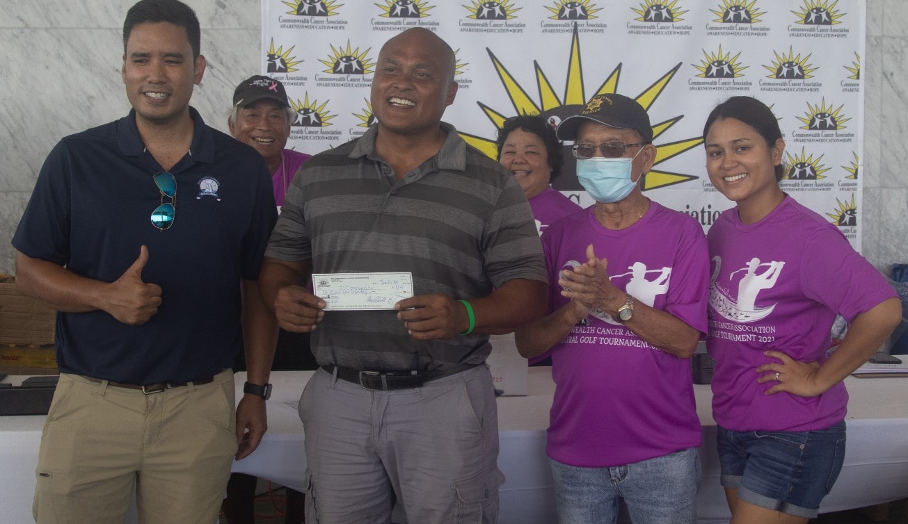 From left, Bo Palacios, CCA board president; JJ Concepcion, winner, Closest to Pin on Hole #11; Cesar Dumatol, CCA board treasurer; and Nicolette V. Inos, CCA board member.