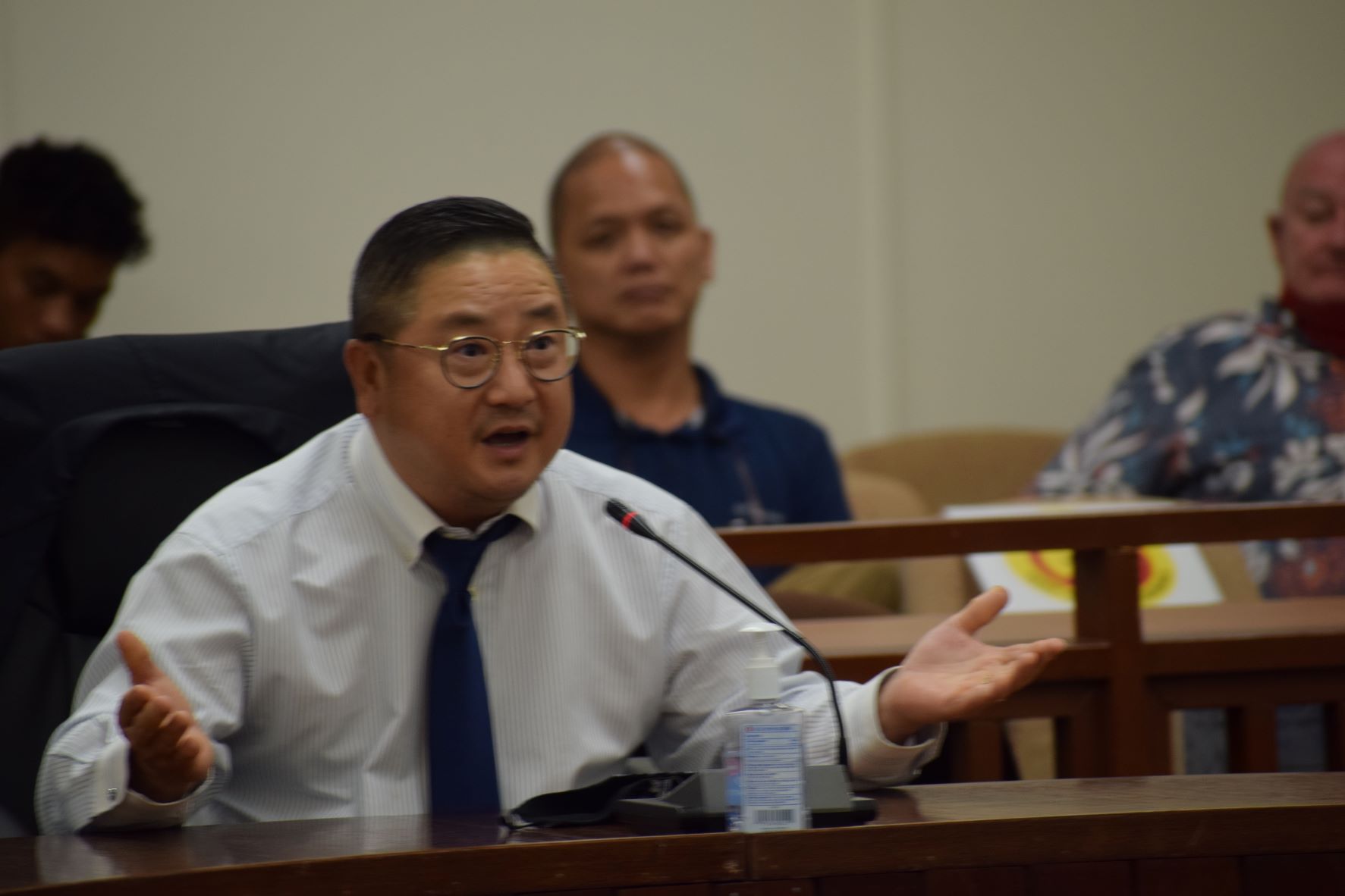 Commonwealth Casino Commission Executive Director Andrew Yeom speaks during the House Gaming Committee meeting on Thursday last week.