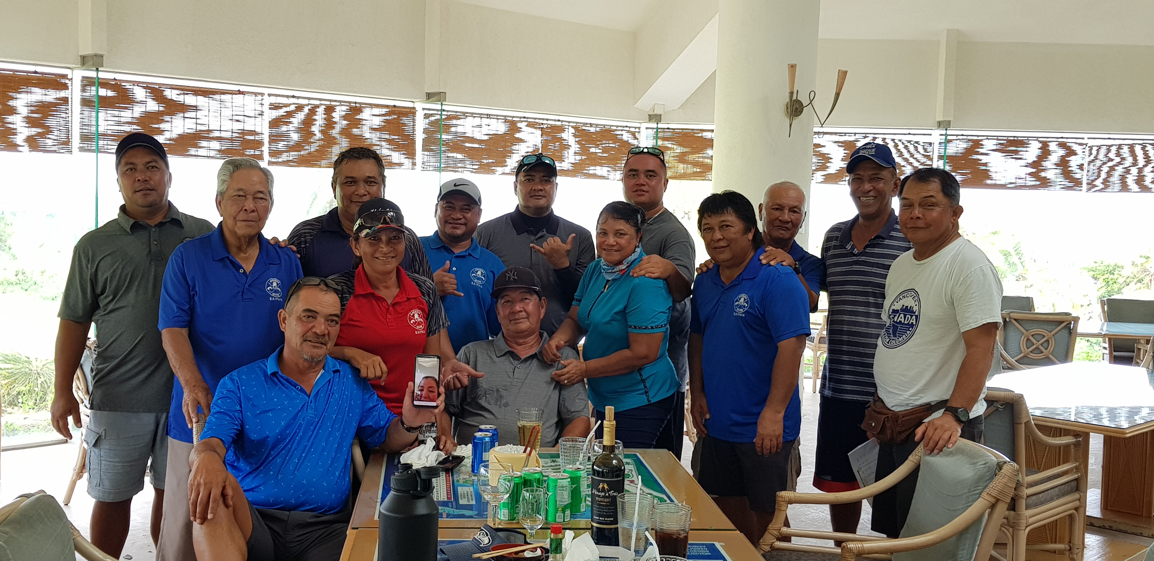 The Amigos Golf Club members pose for a photo.