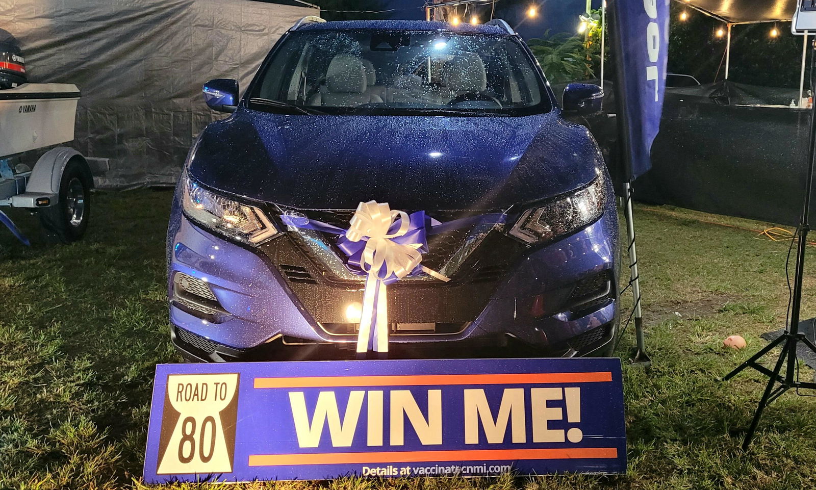 A Nissan Rogue Sport was raffled off on Saturday.