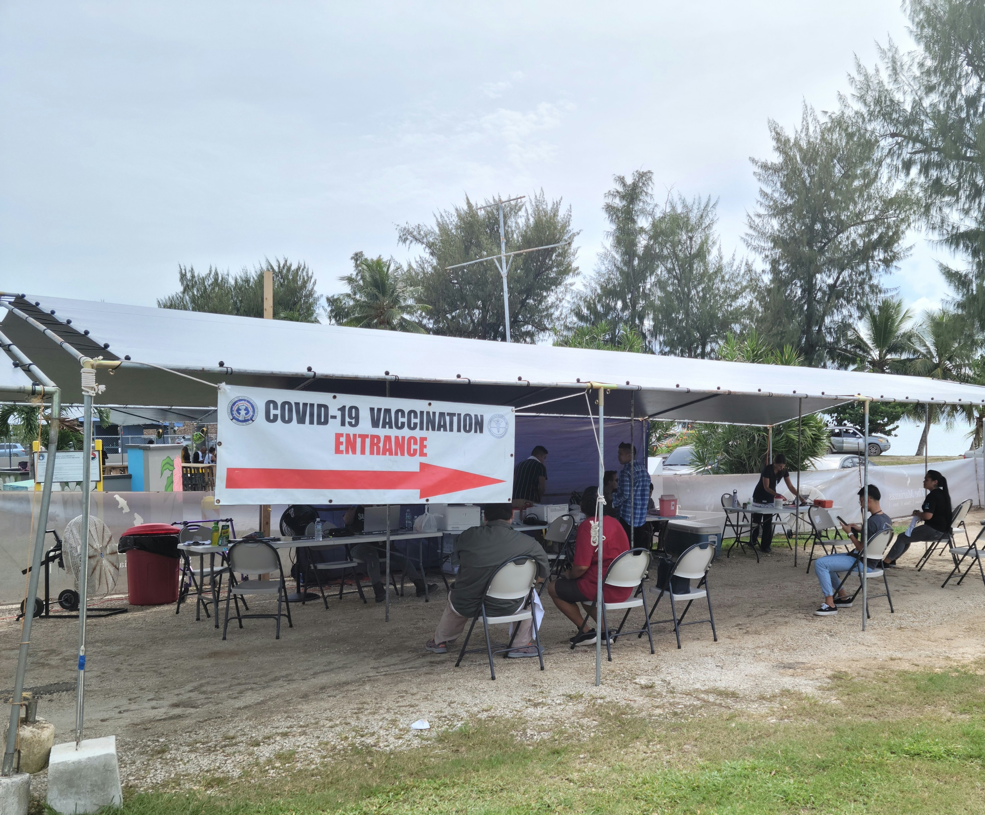A Covid-19 vaccination booth was also set up at the event.
