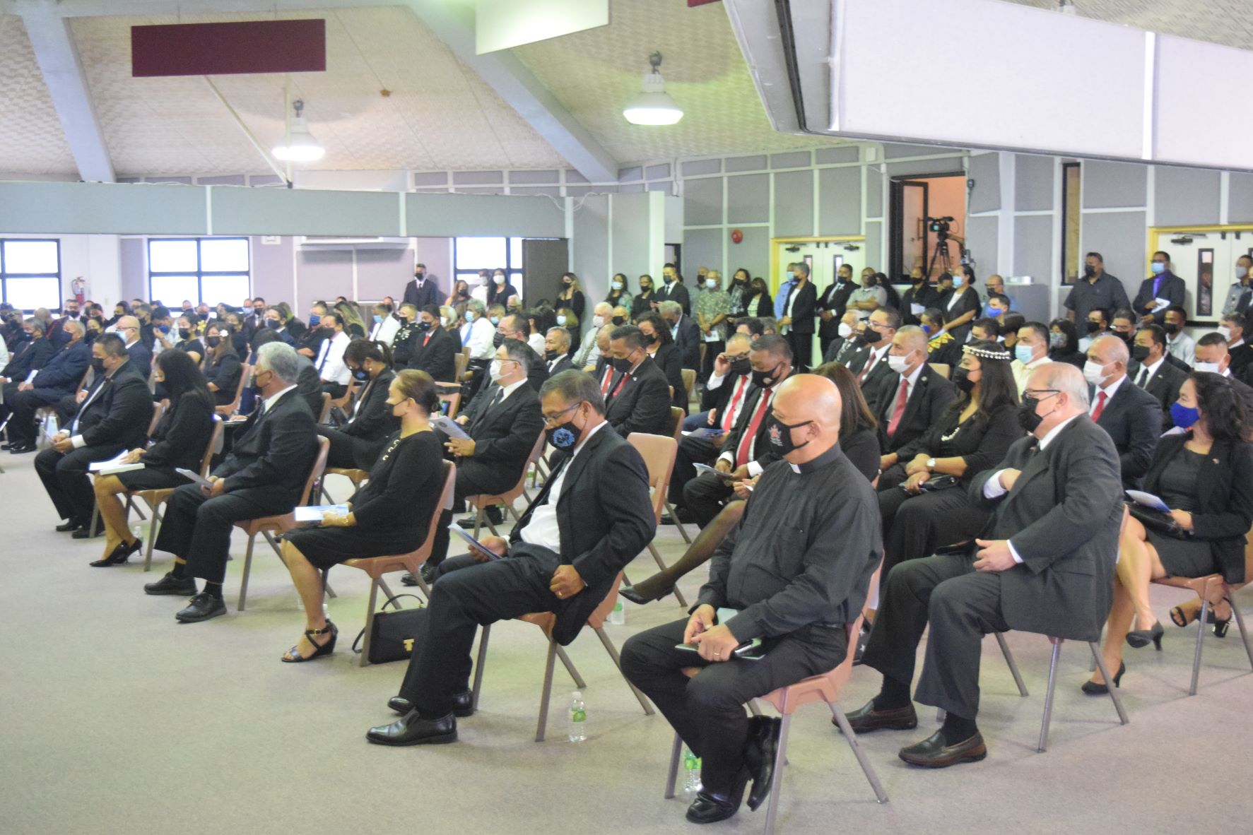 CNMI officials and other dignitaries attend the state funeral.
