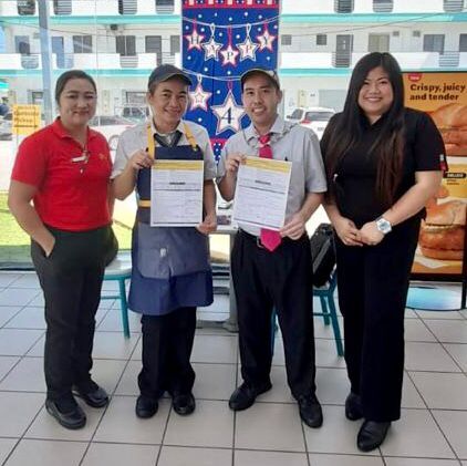 Jeanette Keremius and Marcos Darlucio Jr. are certified shift managers.