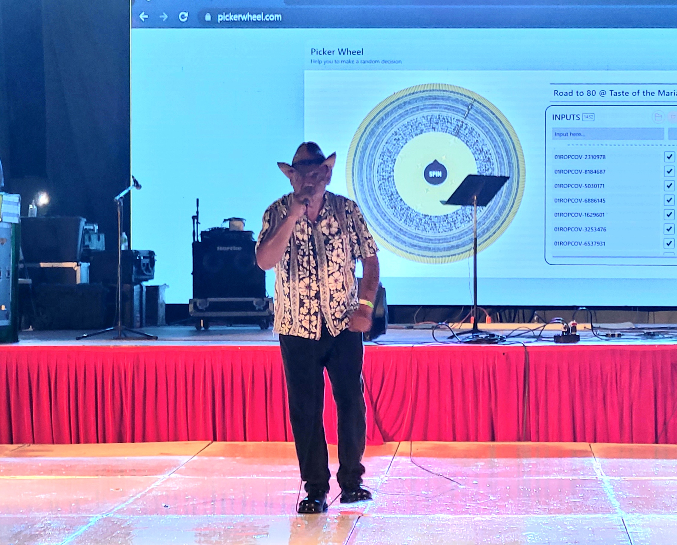 Ben San Nicolas from Guam was one of the entertainers at the festival this past weekend.
