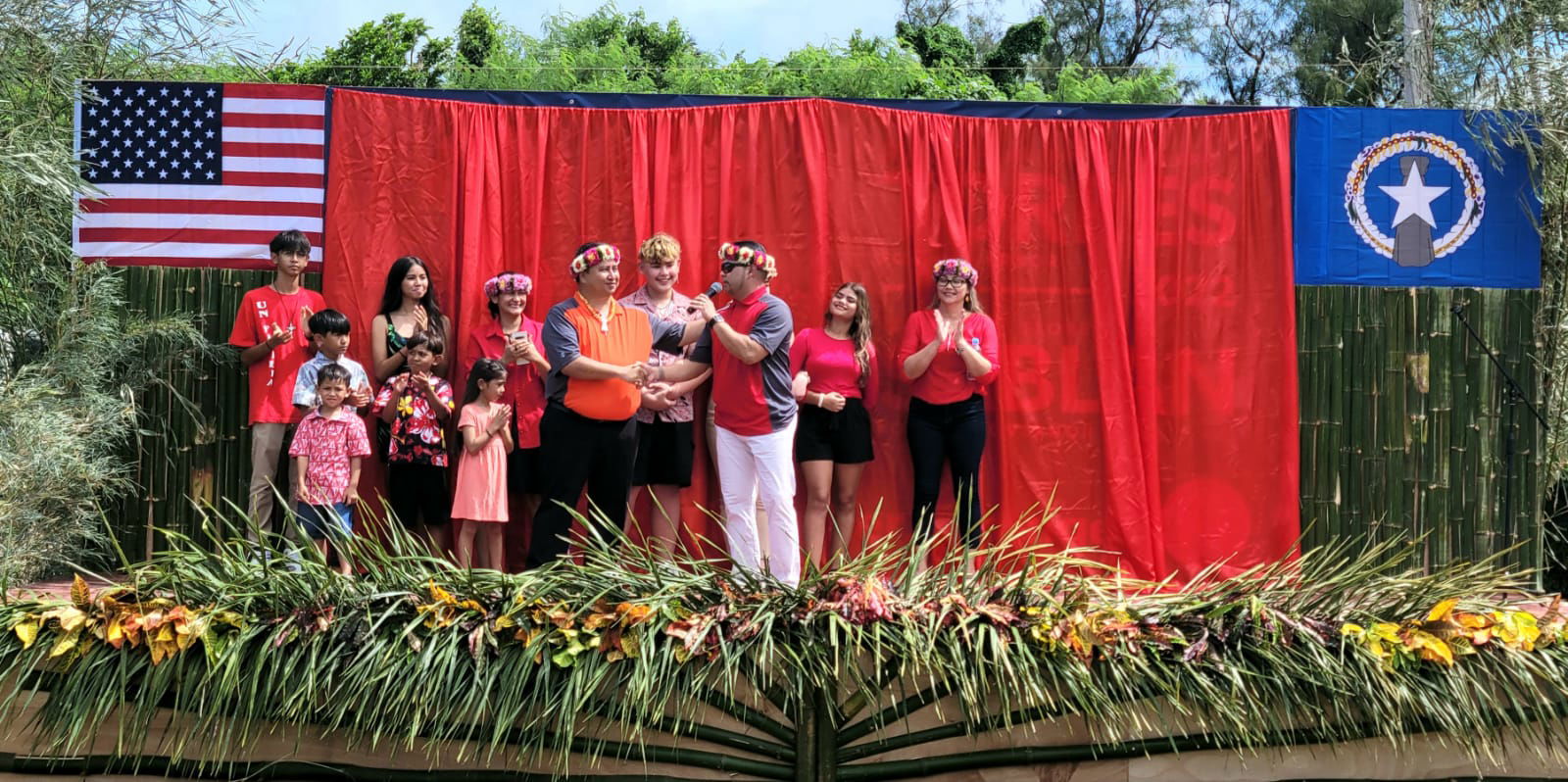 The Republican tandem of Gov. Ralph DLG Torres and Senate Floor Leader Vinnie F. Flores with their families.