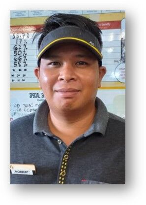 McDonald's Employee of 2nd QuarterNorbert Sulapas, Main Store