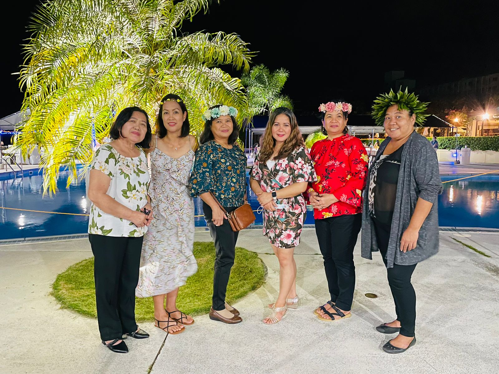 The PSS Finance and Budget team:  Merci Alejandre, Ana Marie Camacho, Marie Montano, Director Arlene Lizama, Magiline Rena and Leilanie Betevua.