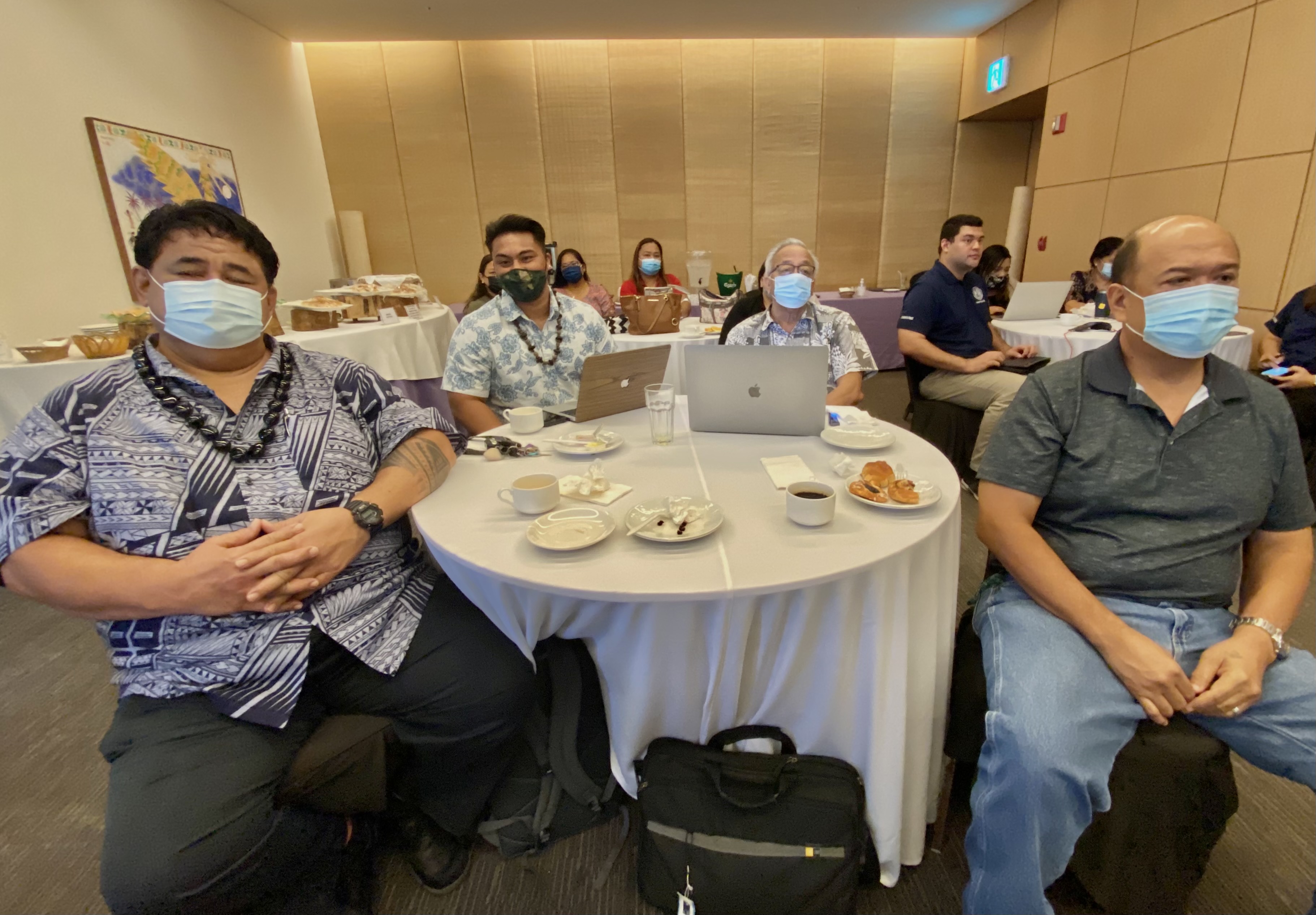 Fasefulu Tigalau, Dr. Bobby Cruz, George Palican and Probio Cabrera.