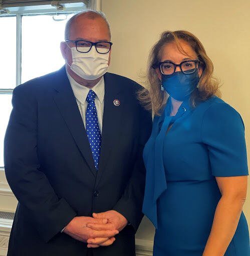 U.S. Congressman Gregorio Kilili Camacho Sablan thanked Economic Development Administration Assistant Secretary Alejandra Castillo for the Biden administration’s award of five Yutu recovery grants this year. After Sablan and Castillo met, EDA announced a sixth grant of $6 million for the technical and career education center at Marianas High School. This brings the total of EDA awards for Super Typhoon Yutu recovery to $94 million. Of seven applications from the Marianas for EDA help the Trump administration only agreed to one.