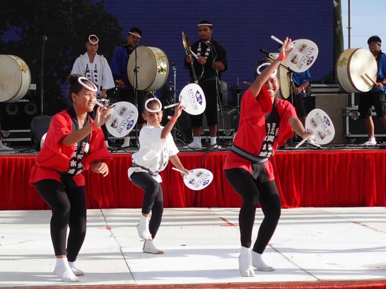 Saipan Awadori  helps open the festivities at the Marianas Visitors Authority's Taste of the Marianas International  Food Festival & Beer Garden.
