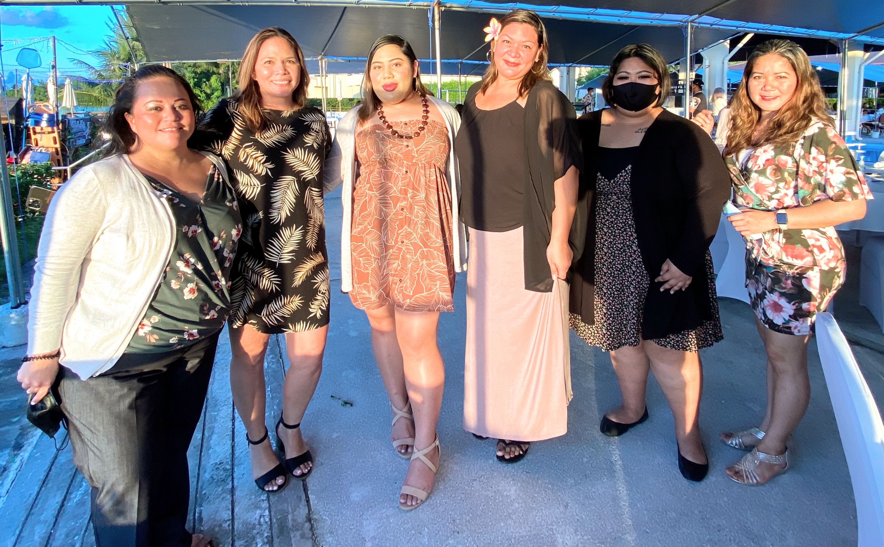 PSS Human Resources Officer Lucretia Deleon Guerrero, Interim Family and Community Engagement Manager Liela Yumul, Communications and Media Coordinator Randee-Jo Barcinas-Manglona, Commissioner of Education’s Executive Secretary Kimberly M. Camacho, Commissioner of Education’s Office Assistant Natividad Demapan, and PSS Finance and Budget Director Arlene Lizama.