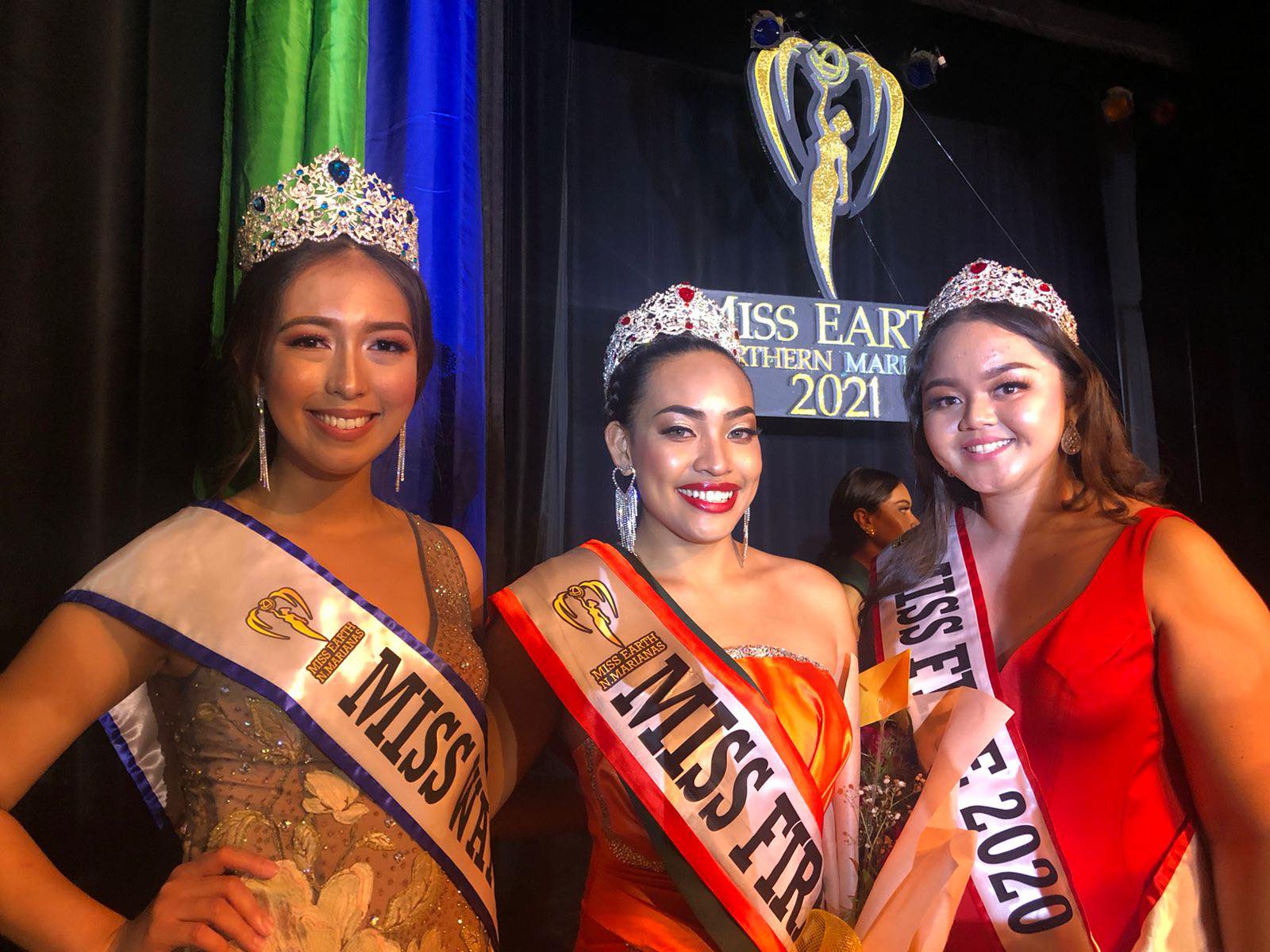 From left, Zoe Stephanson, Miss Water 2020; Stephanie Borja, Miss Fire 2021; and Kaitlin Borja, Miss Fire 2020 are among Empress Beauty Salon's customers.
