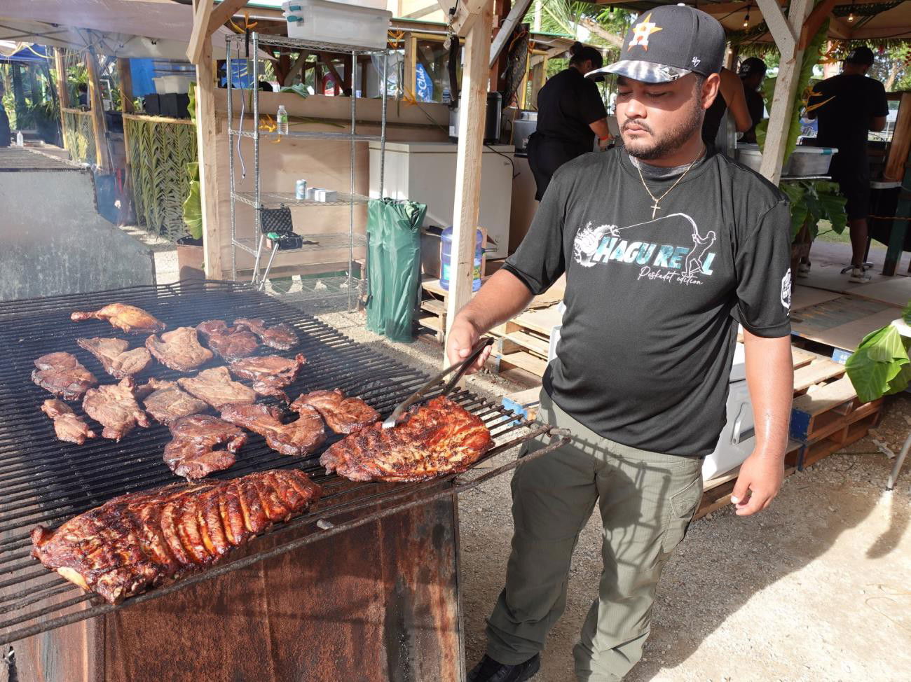 Oh My Grill!  won  first  place in  the booth decorating  contest  at the Marianas  Visitors Authority's  Taste of the  Marianas  International  Food Festival  & Beer Garden  on Aug. 27-29, 2021.