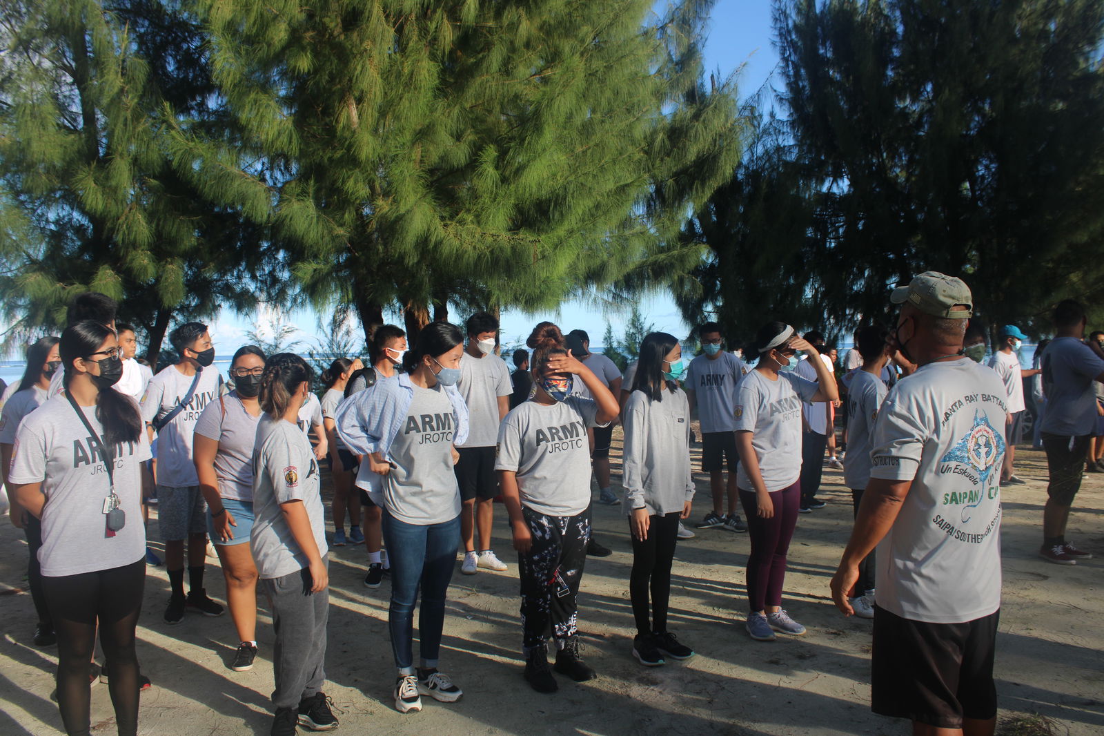 Manta Ray Battalion in formation.