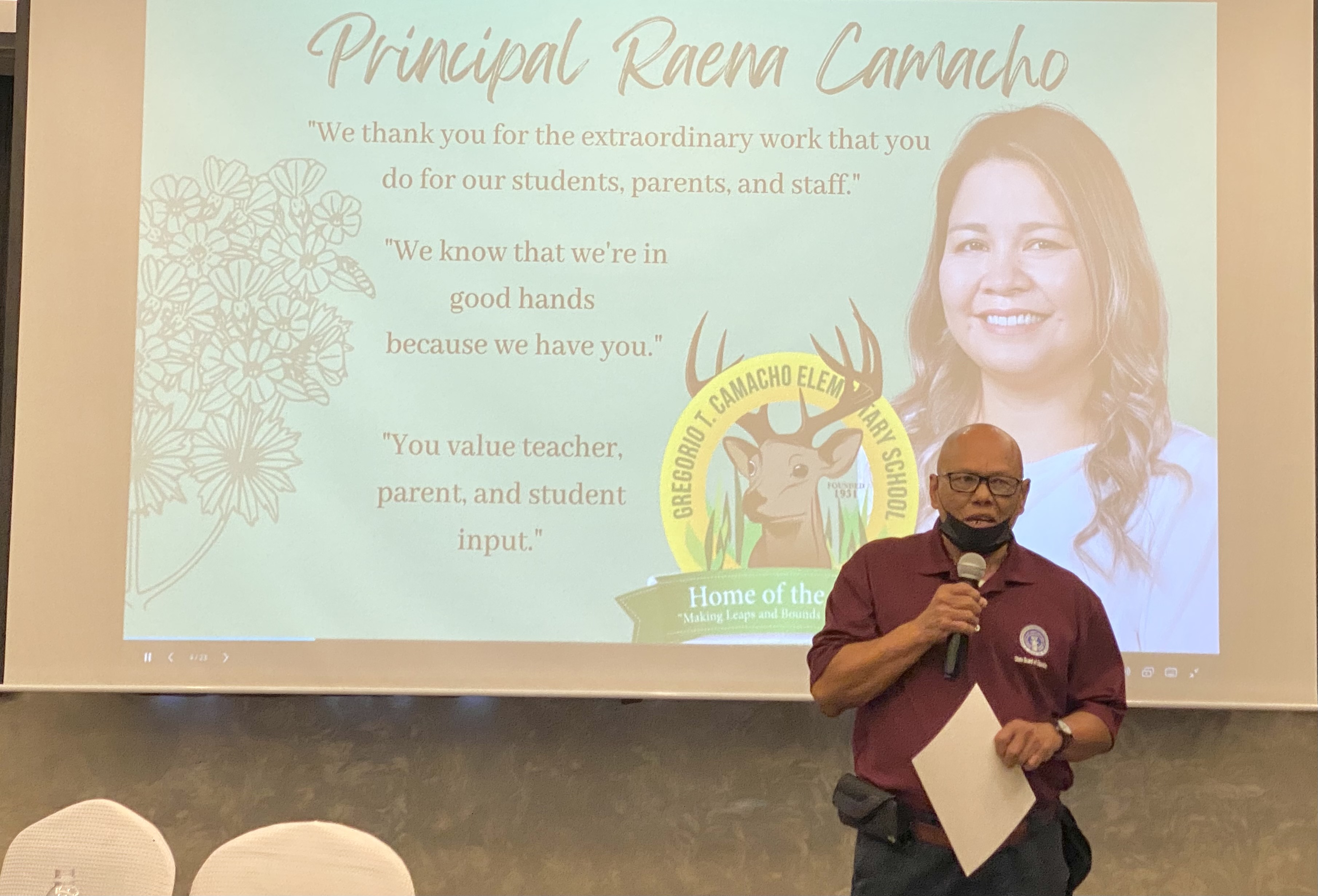 BOE Vice Chairman Herman Atalig said PSS principals help ensure the growth of teachers, staff and students.