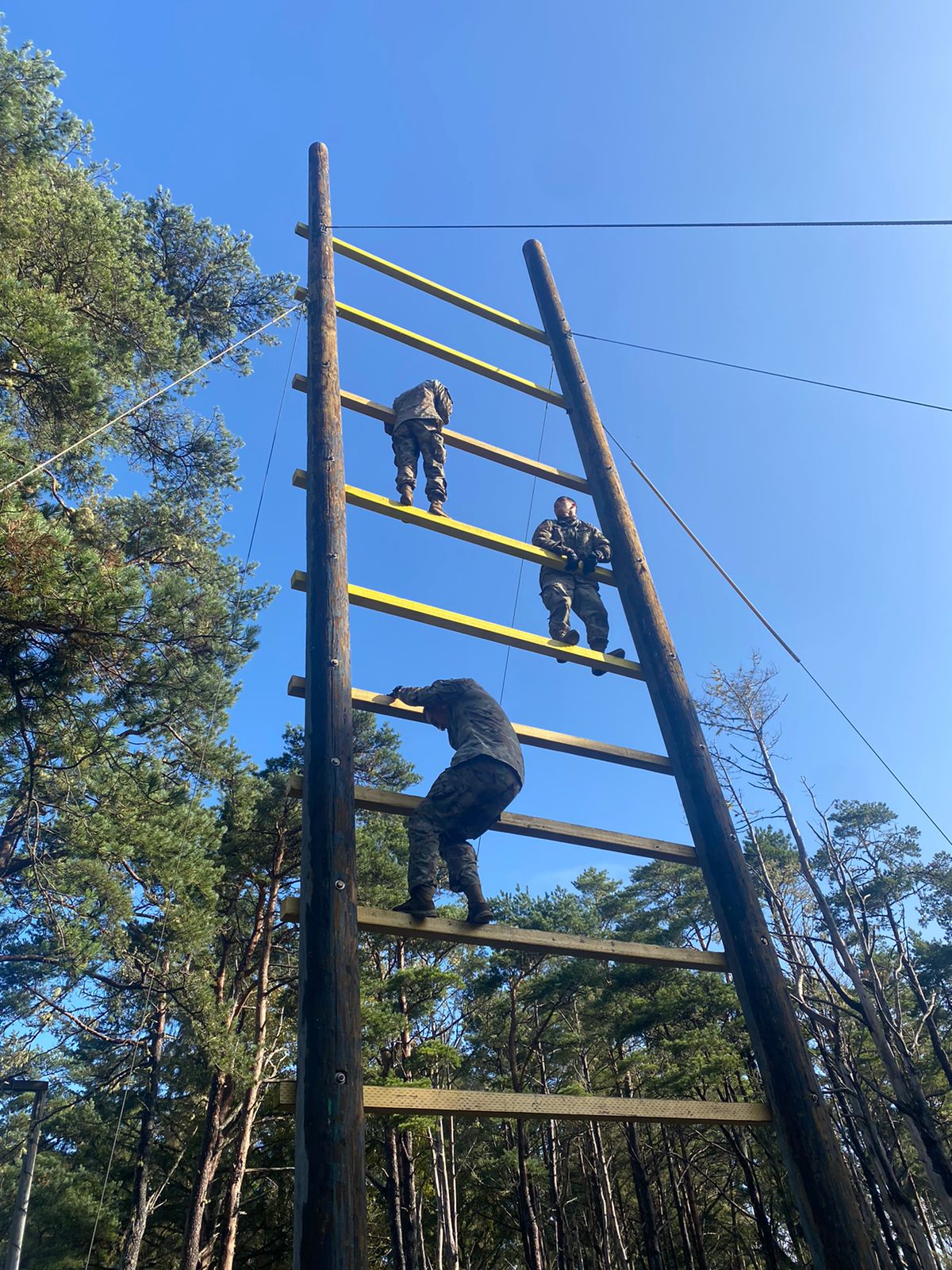 The University of Guam ROTC team had to negotiate the obstacle course as the cadets competed at the 8th Brigade ROTC Ranger Challenge competition along the Oregon coast on Oct. 23-24, 2021.