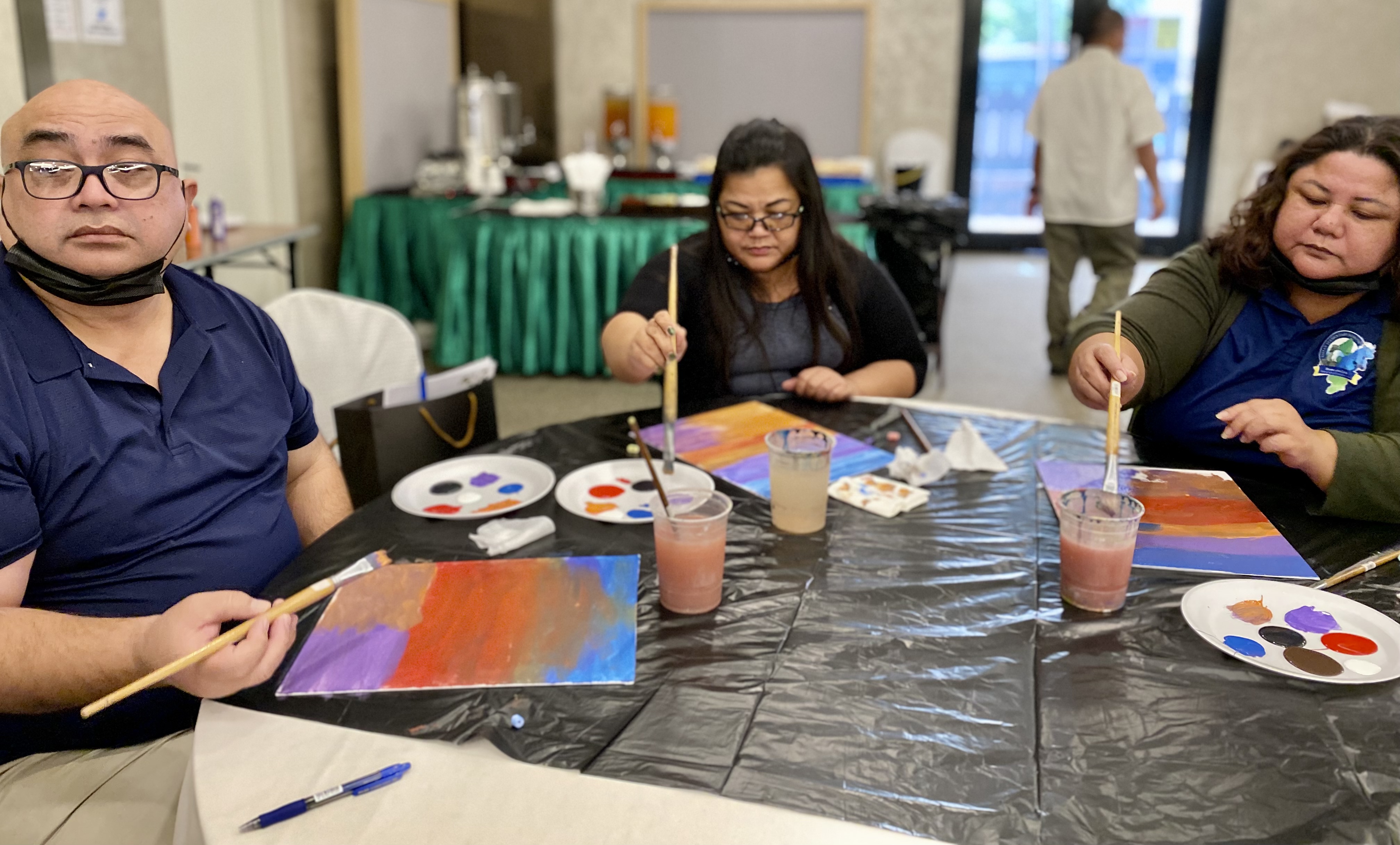 Dandan Middle School Principal James Sablan, Sinapalo Elementary School Principal Daisy Quitugua and Tinian Elementary School Principal Lou Connie Manglona.