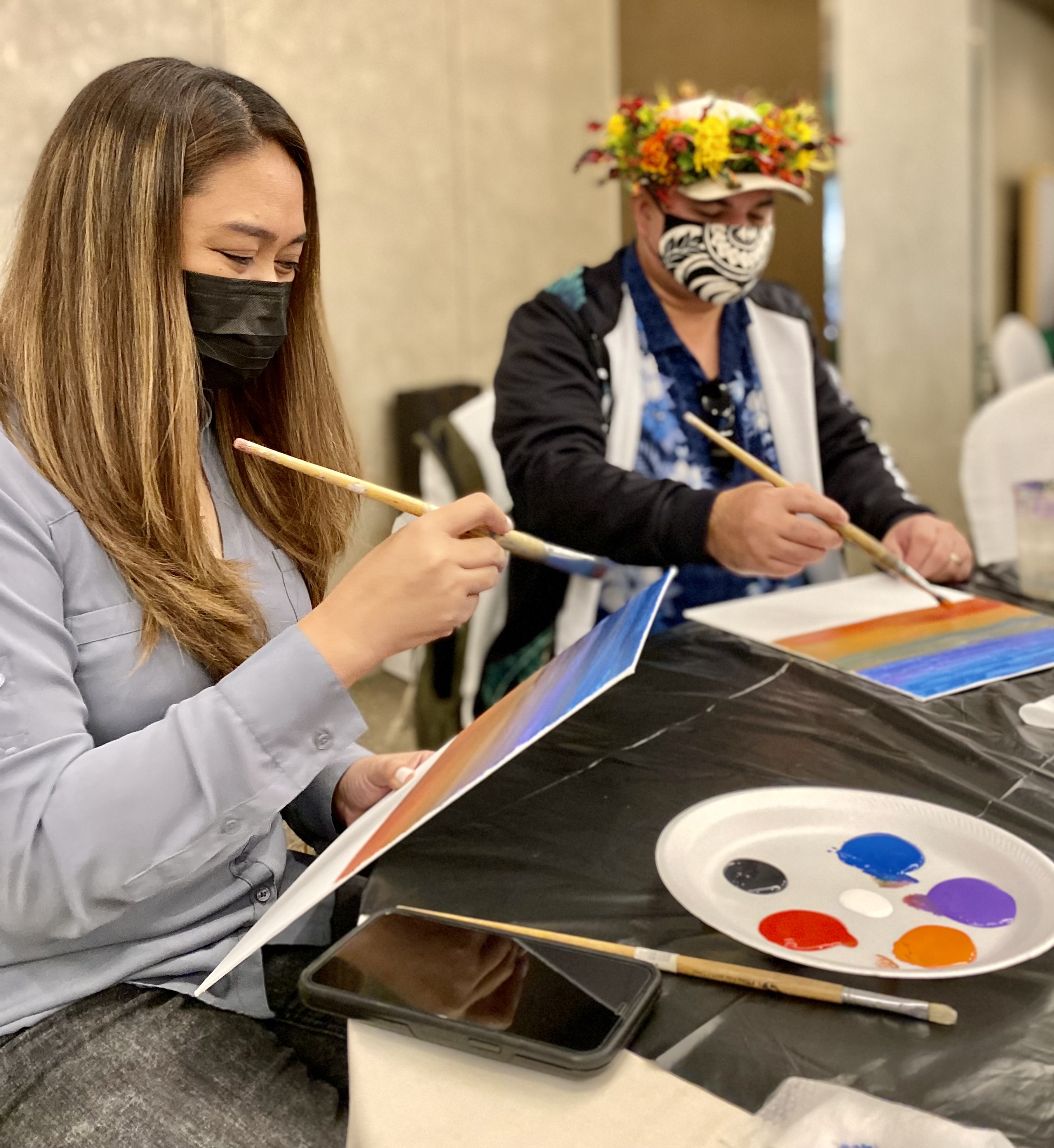 William S. Reyes Elementary School Principal Lynn Mendiola and Hopwood Middle School Principal Vic Borja.