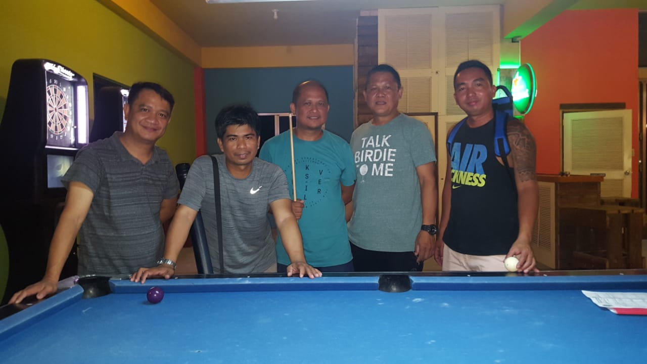 The team members of Last Shot Eagles Eye pose for a photo after last week’s semifinals game in the Thursday Division of the SBA Budweiser Open 8-Ball League.
