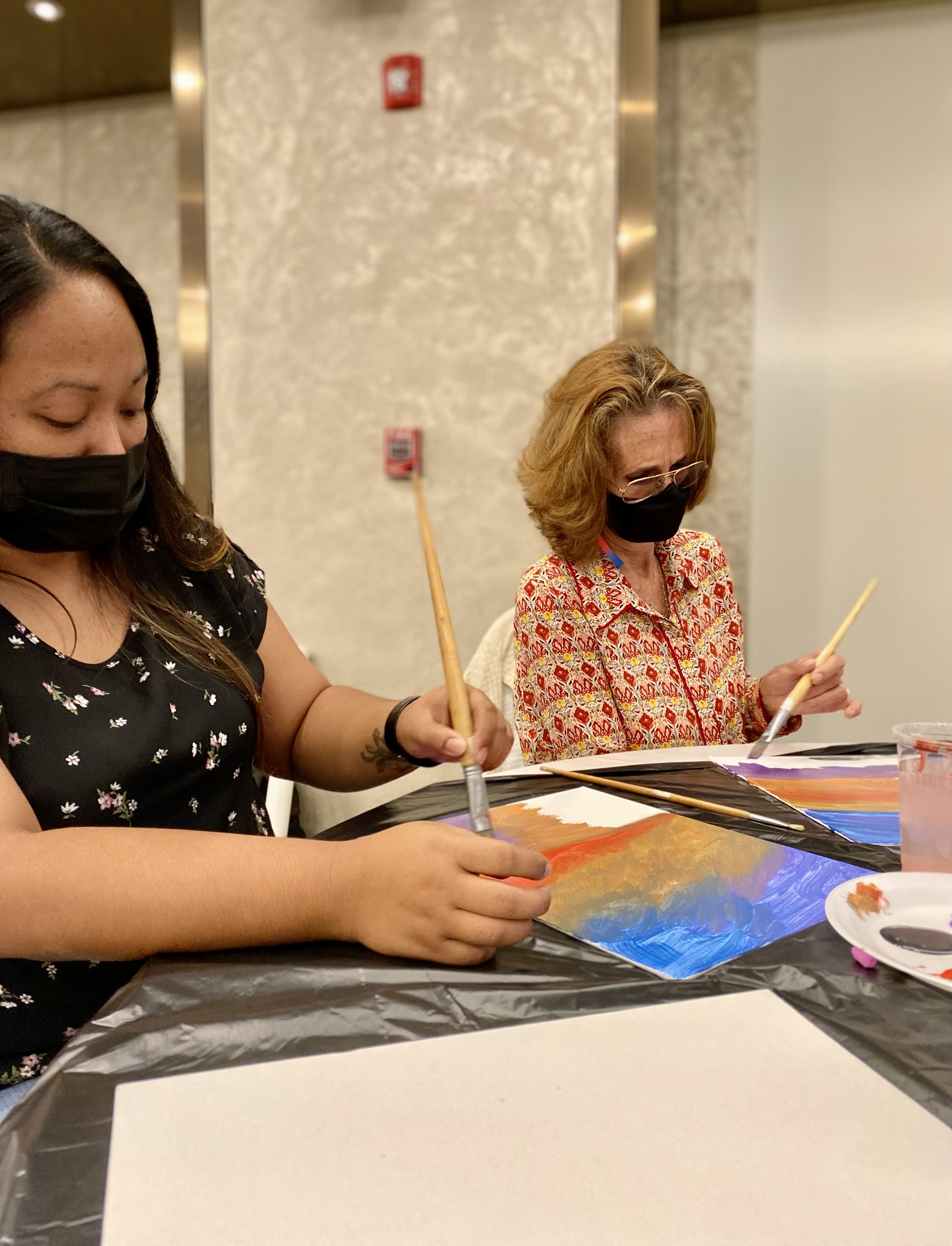 PSS Human Resource Officer Personnel Specialist Leslie Ada with Principal D. Tanya King of Dr. Rita H. Inos Jr. Sr. High School.