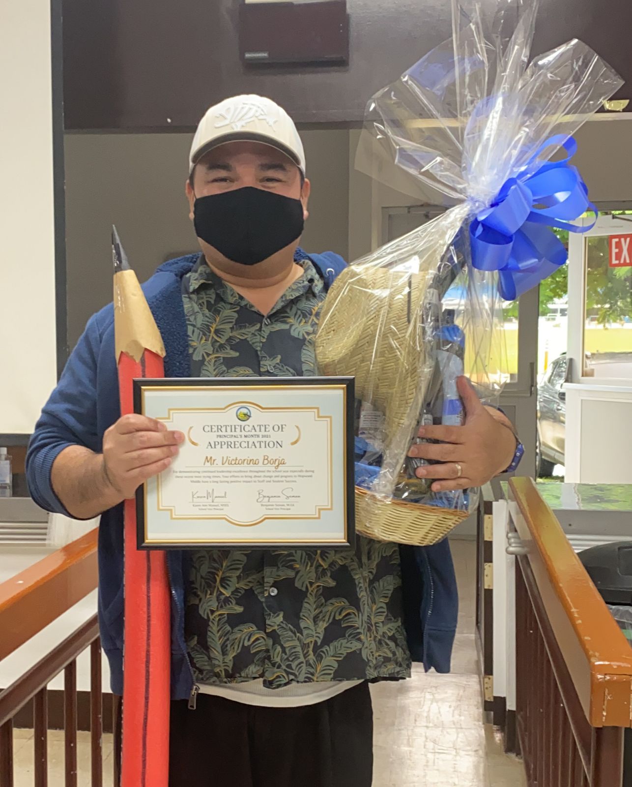 This month of October, Hopwood is celebrating Principal's Month and would like to thank school principal Victorino Borja for his leadership and for making sure that students and staff remain safe and prepared for learning and success.