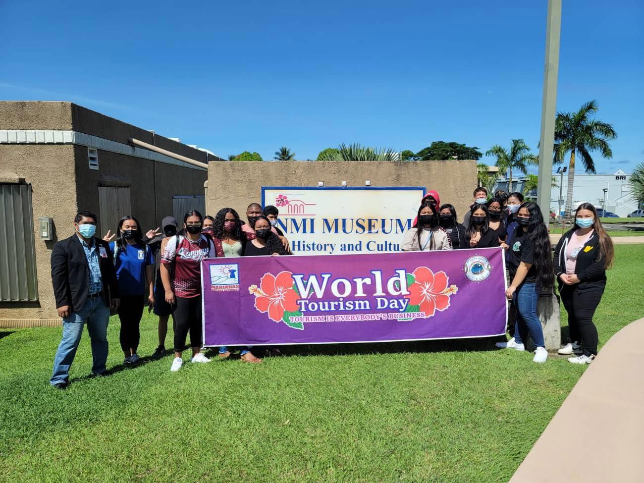 In celebration of World Tourism Day, free tours were held at the Northern Mariana Islands Museum of History & Culture for students of high school Marianas Youth Welcome All Visitors Enthusiastically or MY WAVE clubs on Sept. 27, 2021.