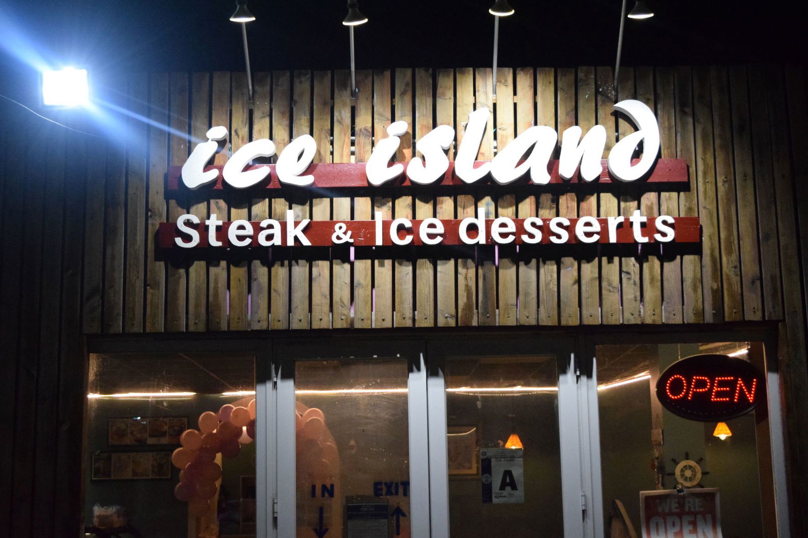 Ice Island Steak and Ice Desserts is located at the corner of Beach Road and Coconut Street in Garapan.