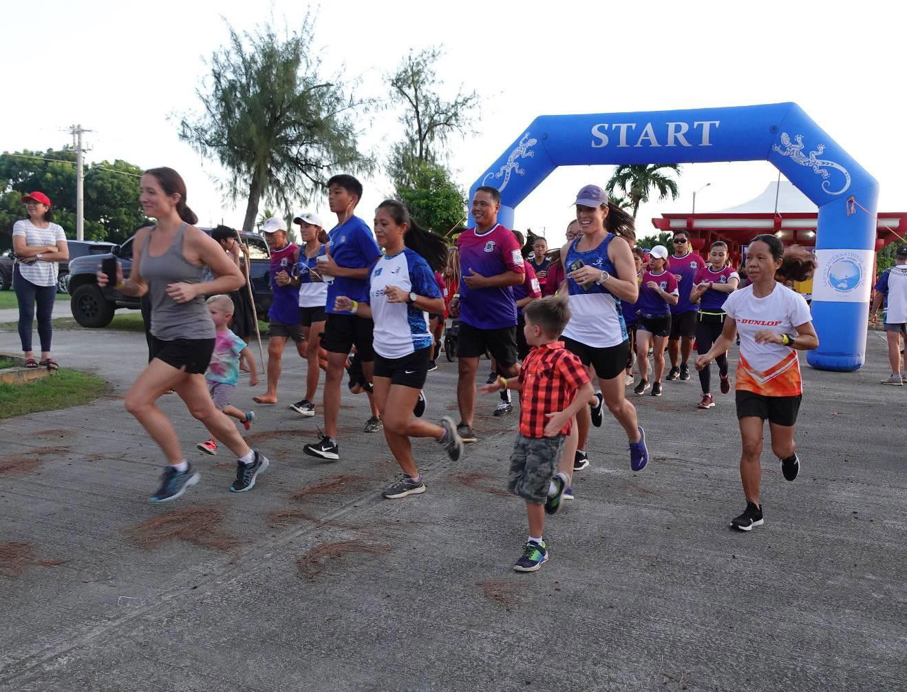 Sixty-five participants join the World Tourism Day Sunset Run Fun in Saipan on Sept. 27, 2021. Runs were also held in Tinian and Rota.