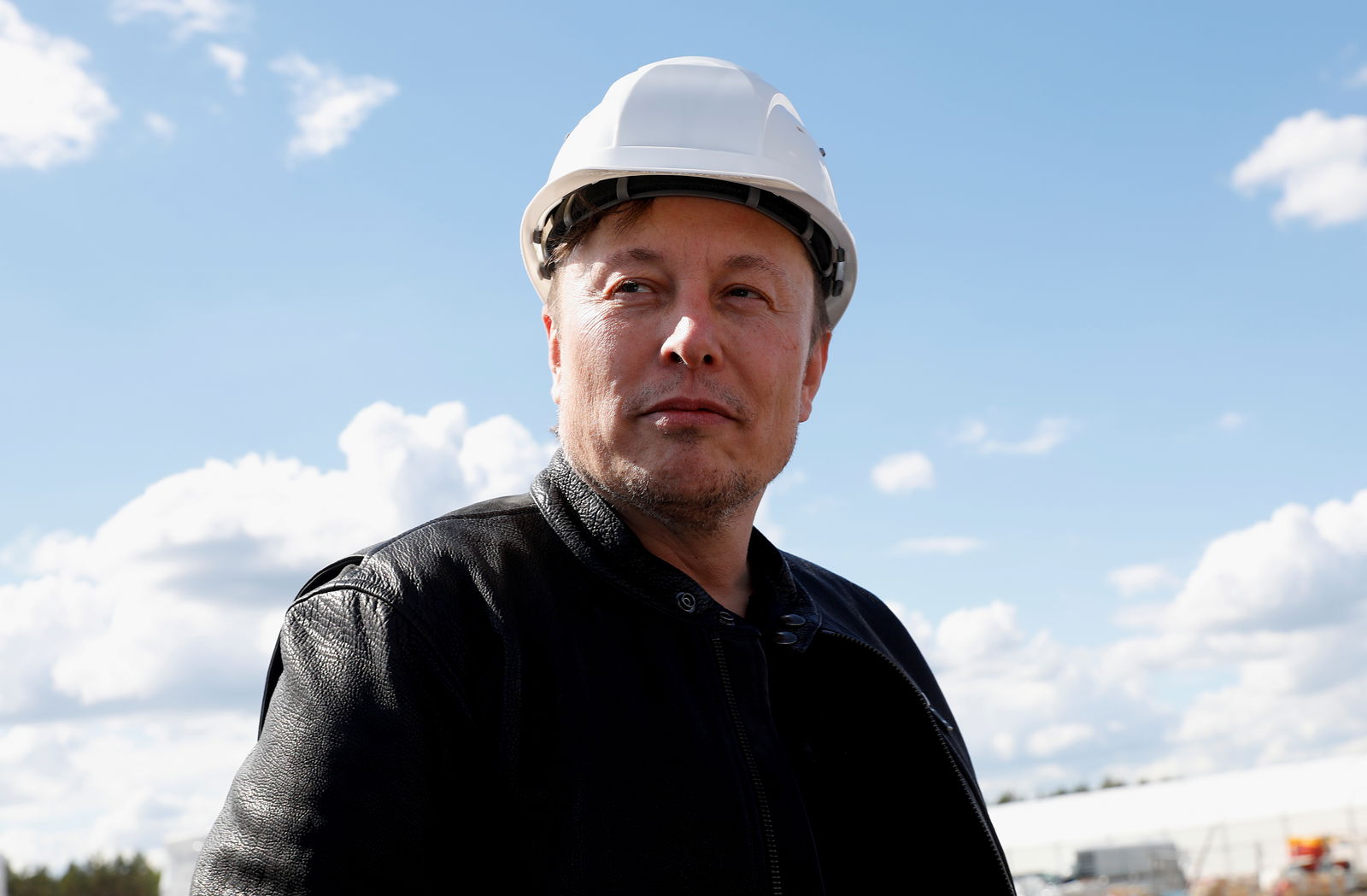 SpaceX founder and Tesla CEO Elon Musk visits the construction site of Tesla's gigafactory in Gruenheide, near Berlin, Germany on May 17, 2021.
