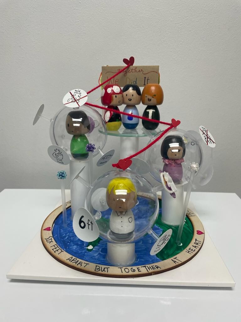 3-Dimensional first place winning art by Ashlynn Han.
