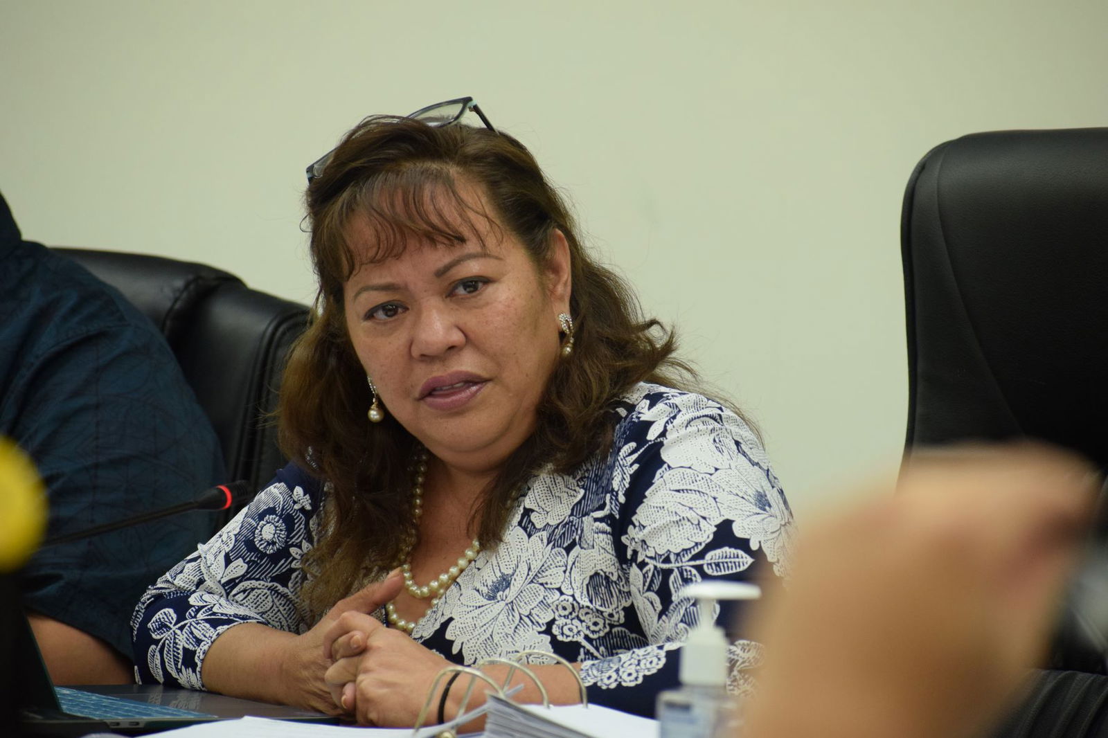 Rep. Celina R. Babauta speaks during a recent House session.
