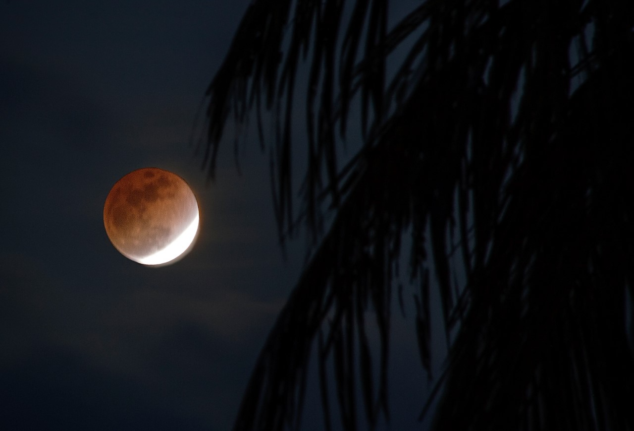 This photo was taken around 7:30 p.m. Friday on Saipan.