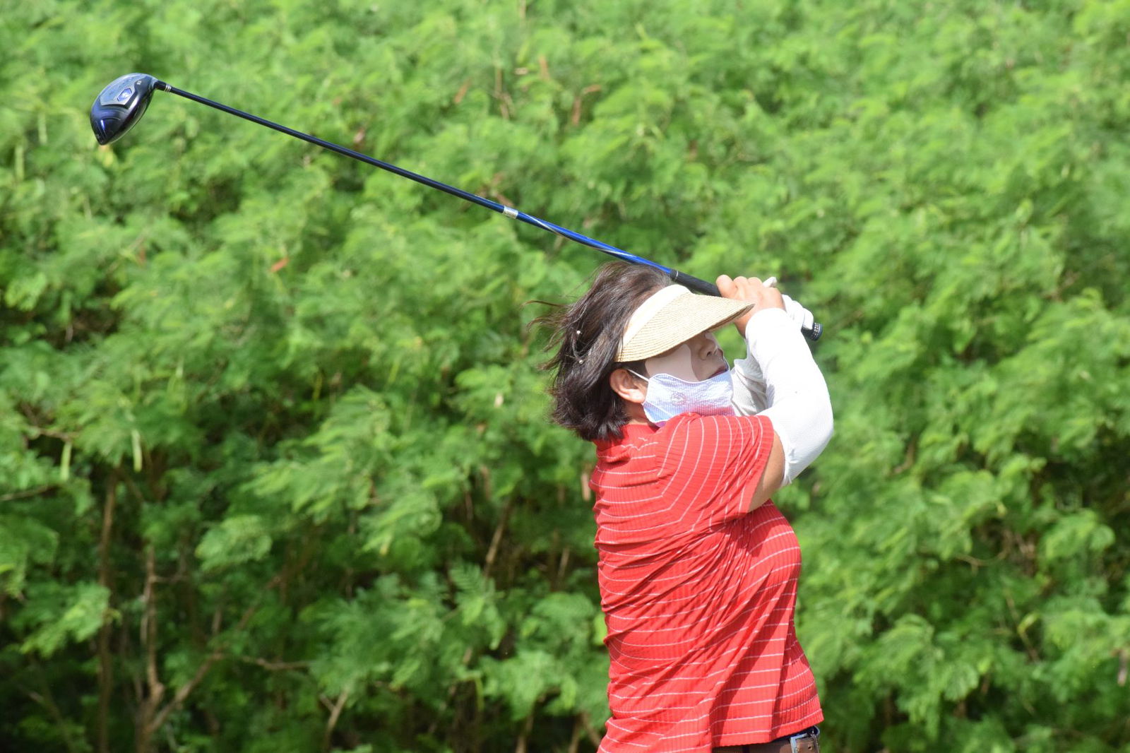 Ma Ae Joen tees off.