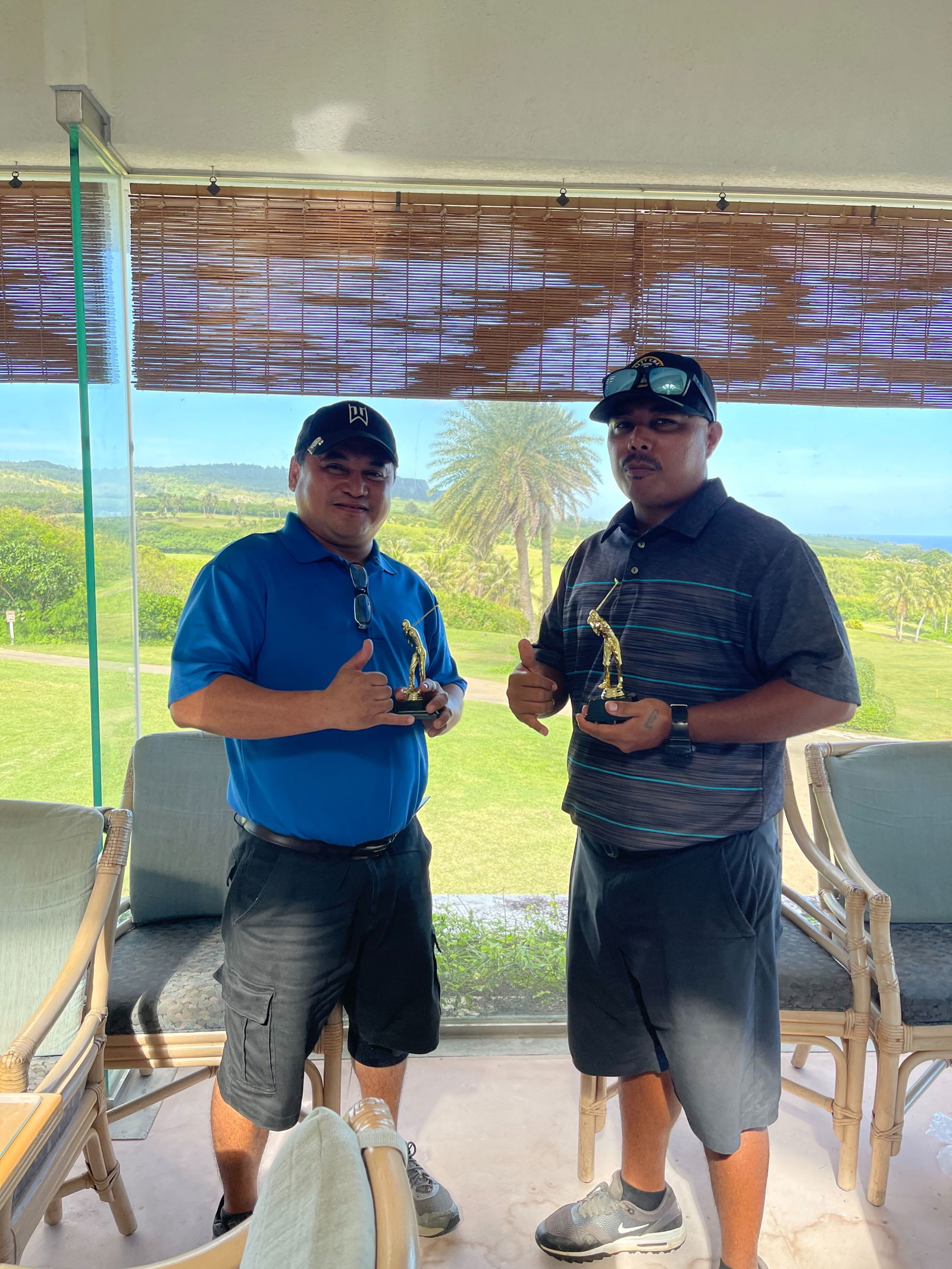 The December champions Edward Terlaje & Justin Mizutani