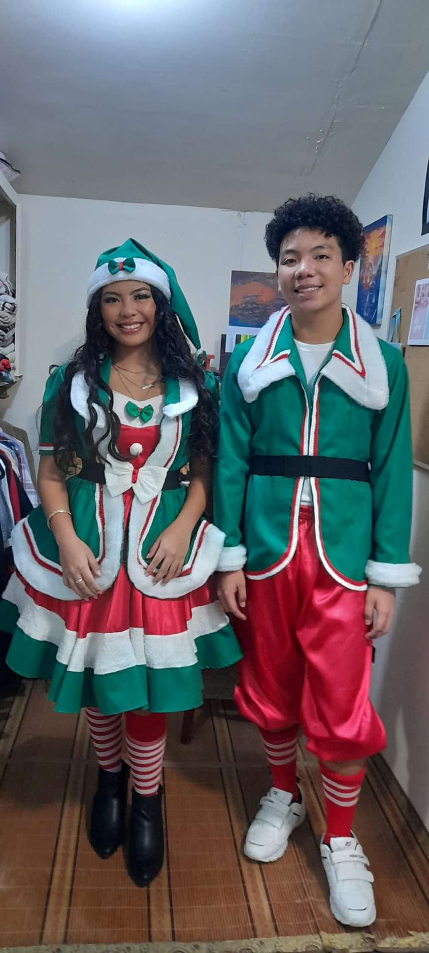 Donato Santiago Jr. with his sister Donna, last year's grand prize winner in the youth division.