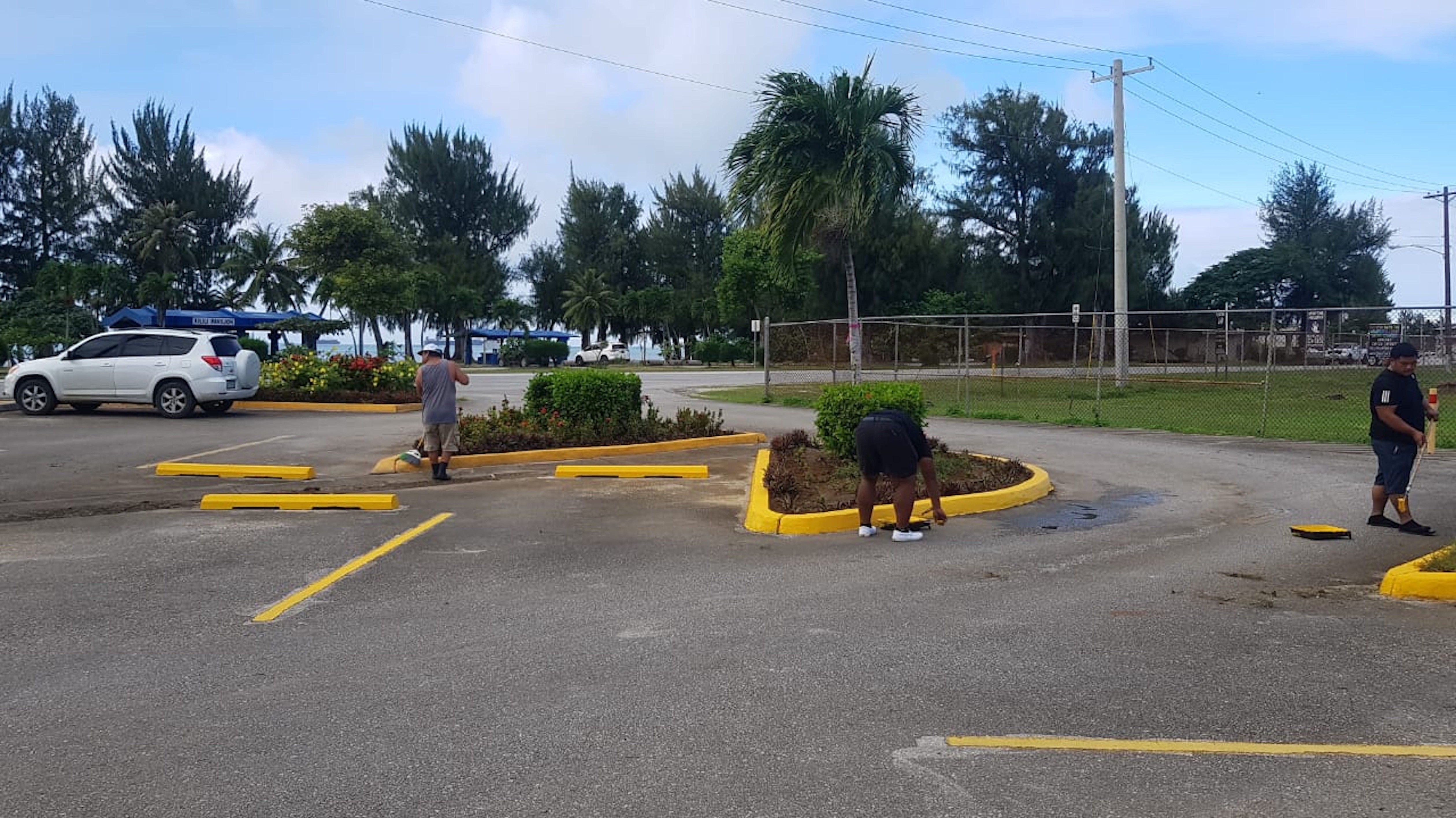 The Northern Marianas Sports Association has transformed the Oleai Sports Complex parking lot and curbs in preparation for the Pacific Mini Games this June.