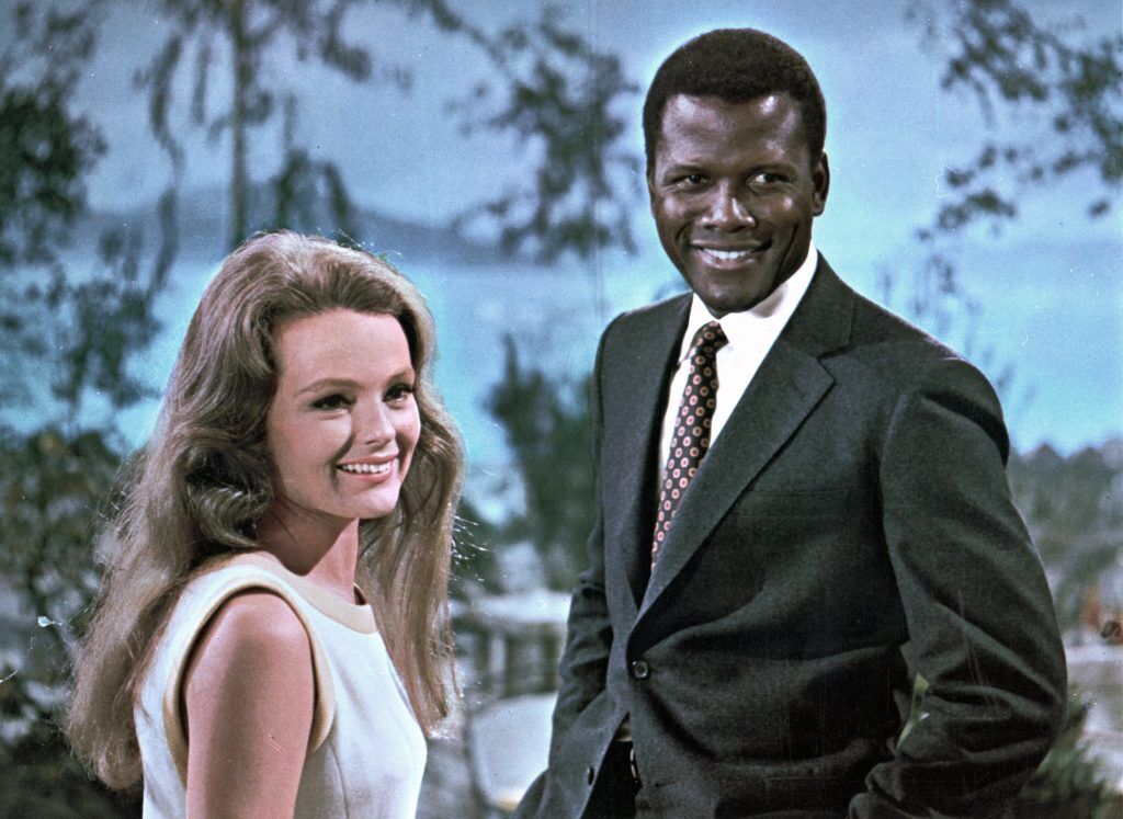 Sidney Poitier co-starred with Katharine Houghton in “Guess Who’s Coming to Dinner” in 1967.