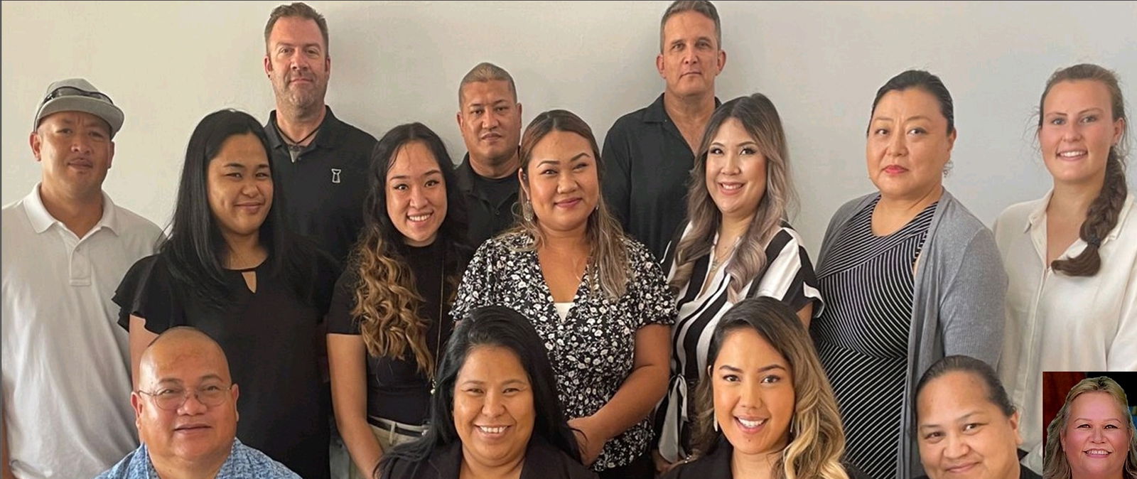 The Infrastructure Recovery Program team members with the coordinator of infrastructure and recovery, Marianne Concepcion-Teregeyo, seated second left.