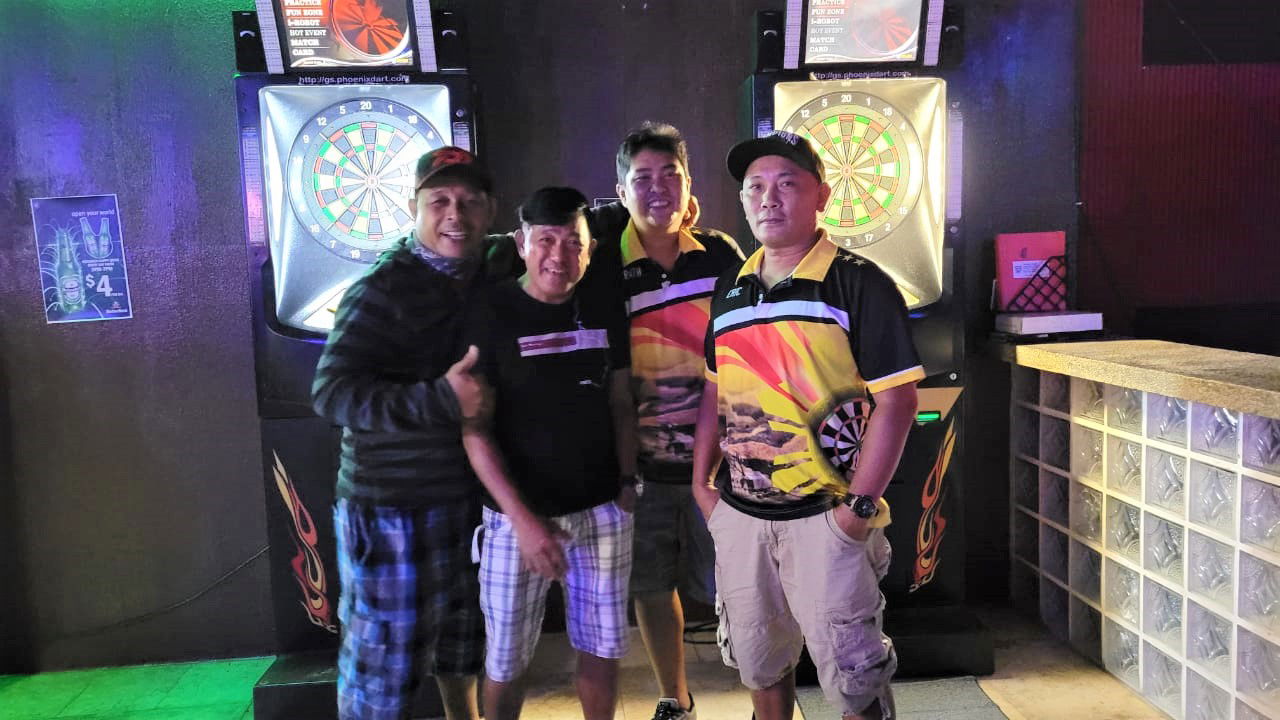 The 6JMS Phytons pose for a photo during a SEDA Bud Light League game at the Tambayan Bar.