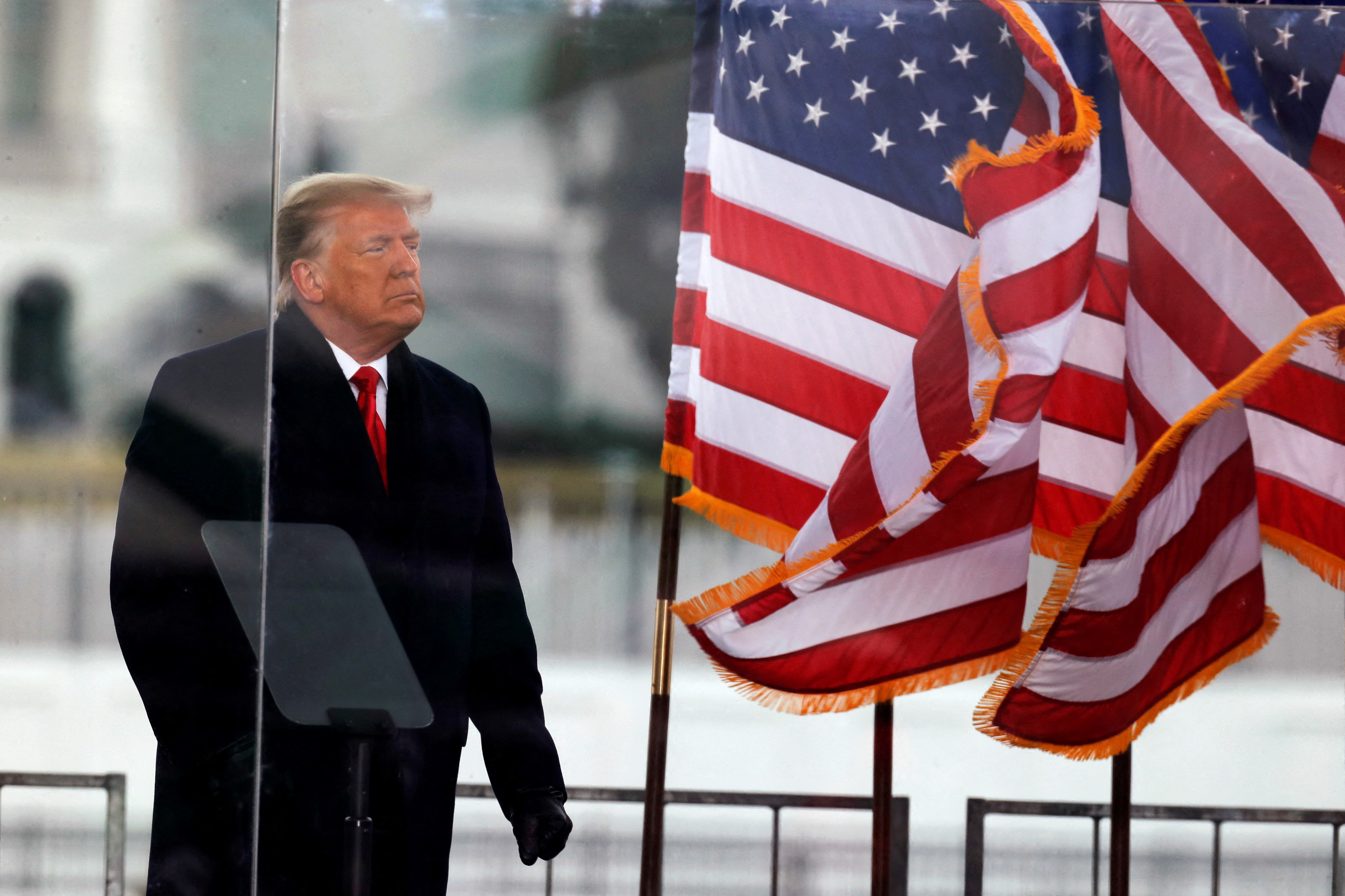 President Donald Trump holds a rally to contest the certification of the 2020 U.S. presidential election results by the U.S. Congress in Washington, D.C. on Jan. 6, 2021.