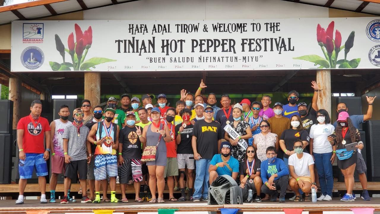 The 50K Pika Bike Race on Feb. 13, 2021, attracted 48 bikers at the 17th Annual Tinian Hot Pepper Festival, in San Jose, Tinian. 